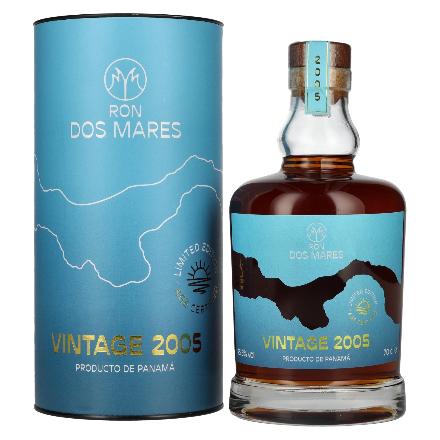 Ron Dos Mares Limited Edition Vintage 2005 45,3% Vol. 0,7l in Giftbox