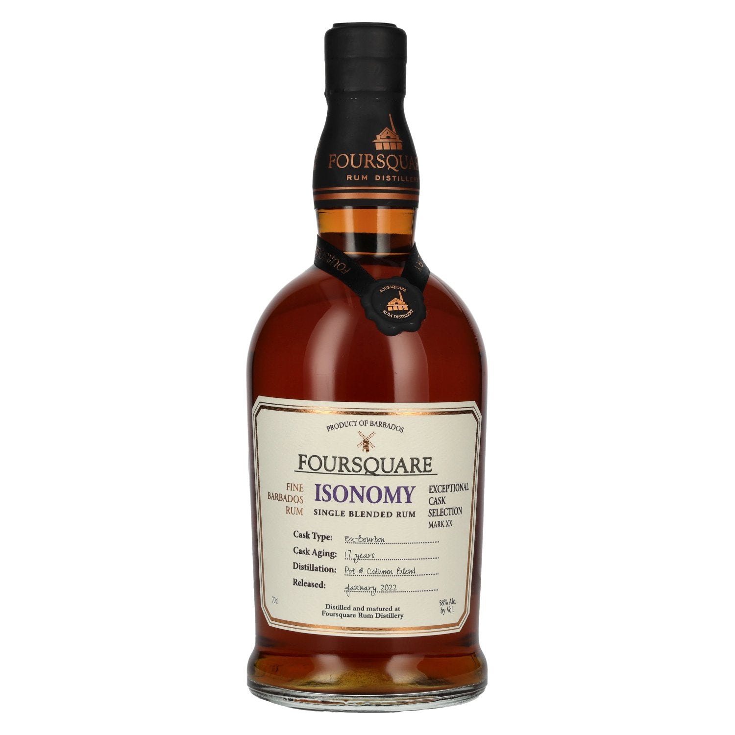 Foursquare 17 Years Old ISONOMY Single Blended Rum 58% Vol. 0,7l