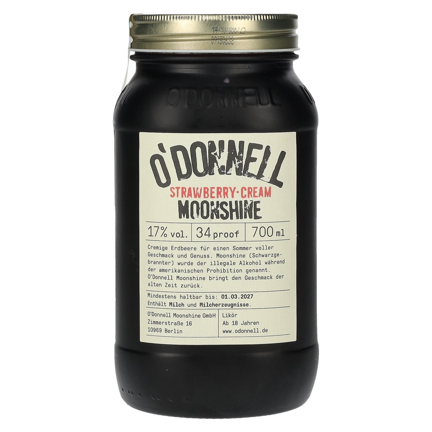 O'Donnell Moonshine Strawberry Cream 17% Vol. 0,7l