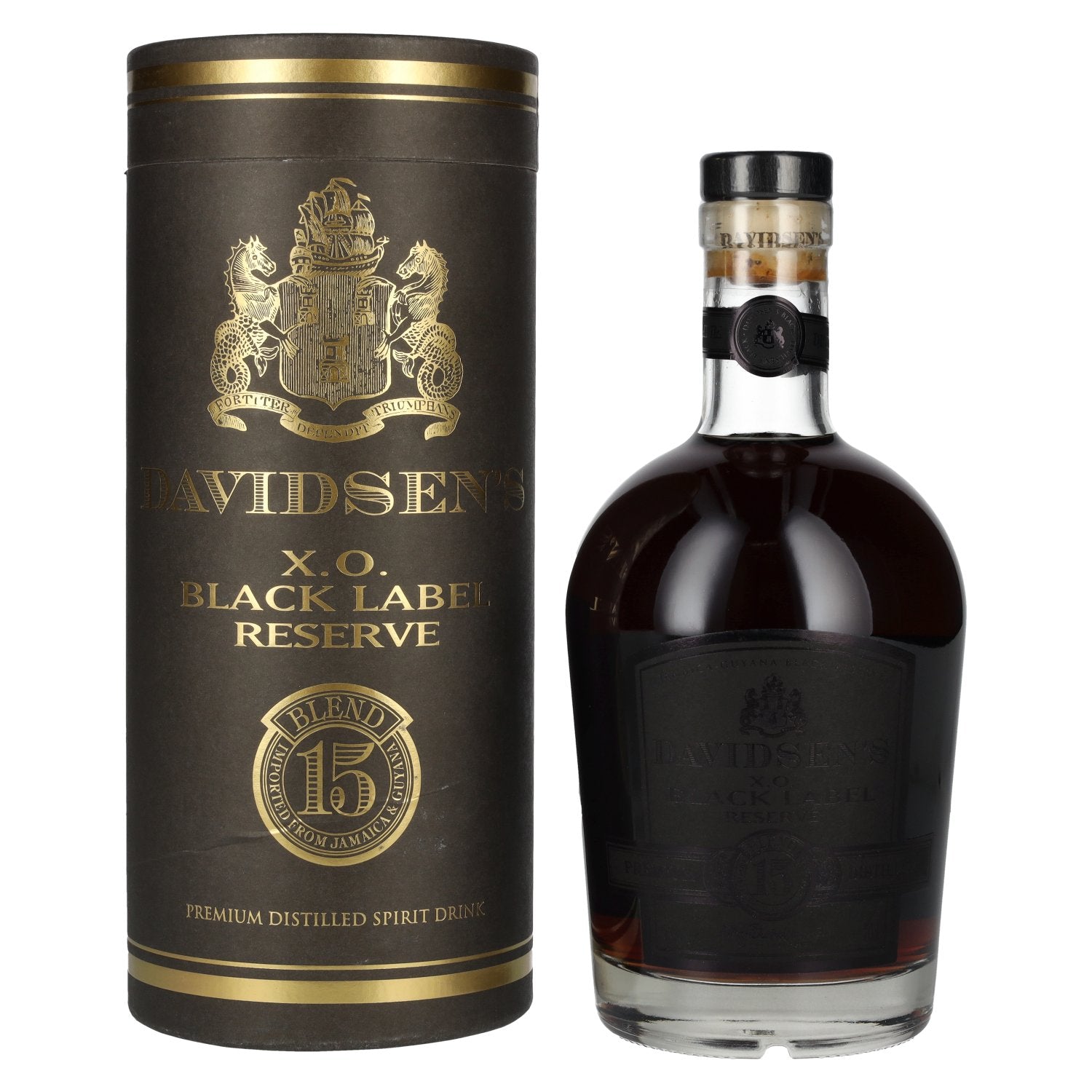 Davidsen's 15 X.O. Black Label Reserve 40% Vol. 0,7l in Giftbox