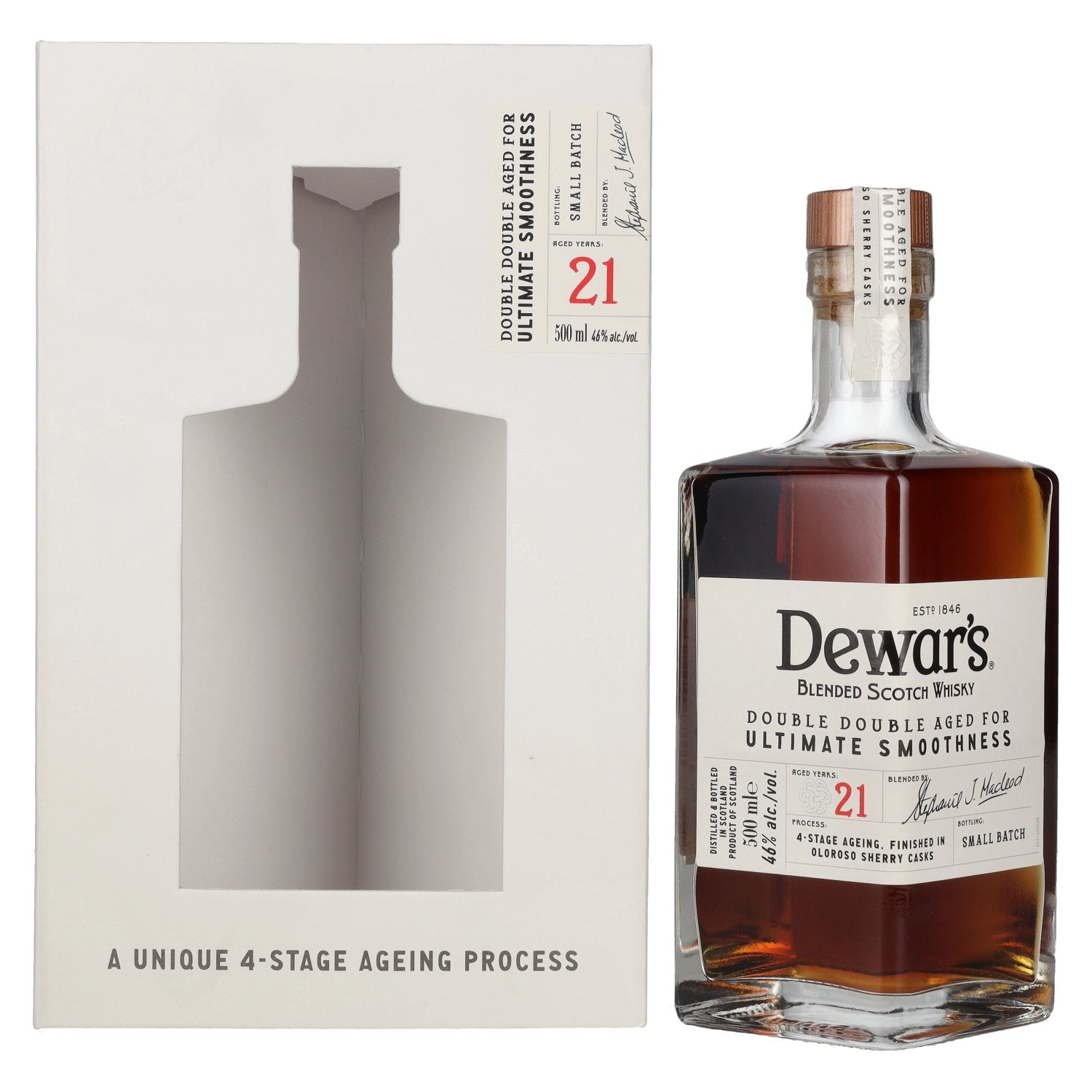 Buy Dewar's 21 Years Old Double Double Aged Blended Scotch Whisky