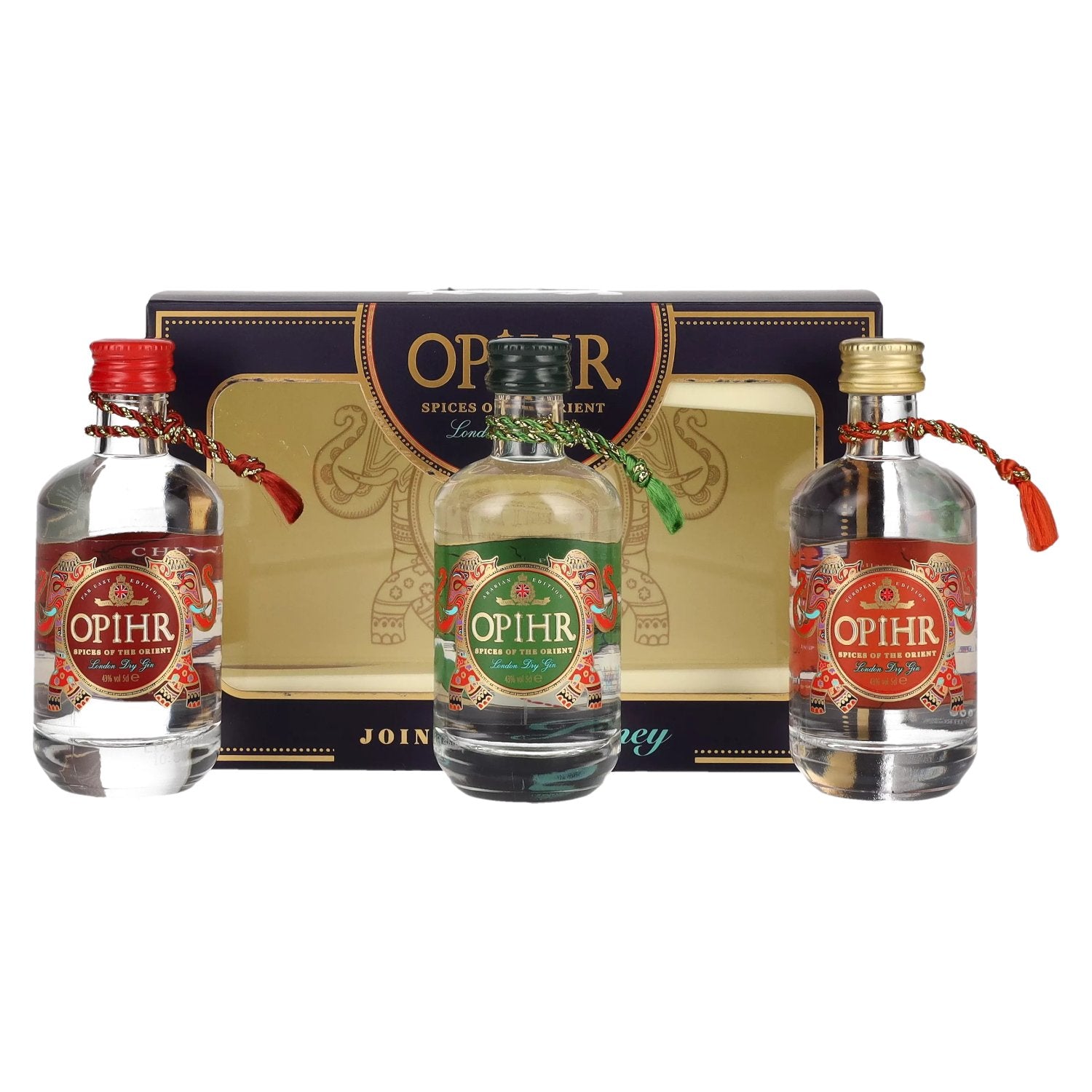 Opihr Gin SPICES OF THE ORIENT London Dry Gin Miniset 43% Vol. 3x0,05l