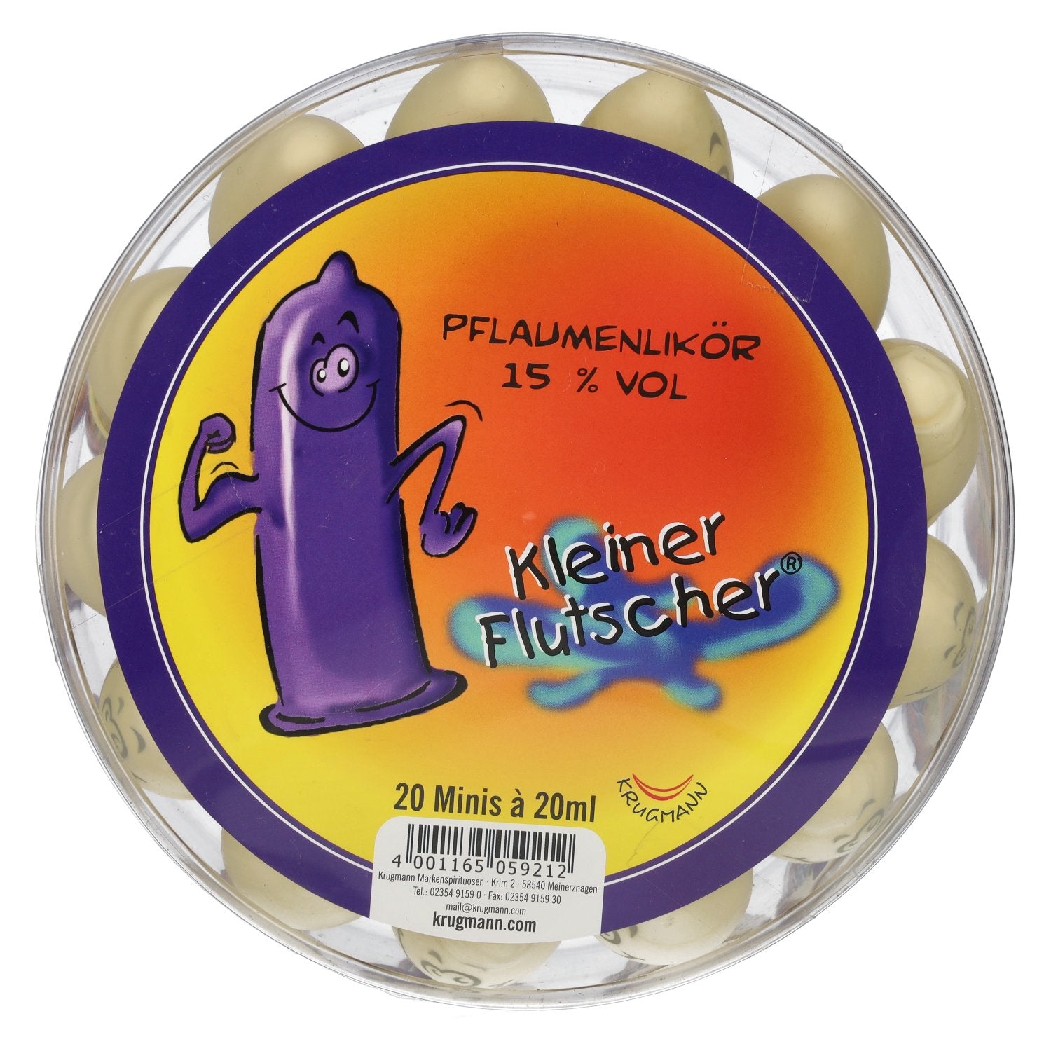 Krugmann's Kleiner Flutscher Pflaumenlikoer 15% Vol. 20x0,02l