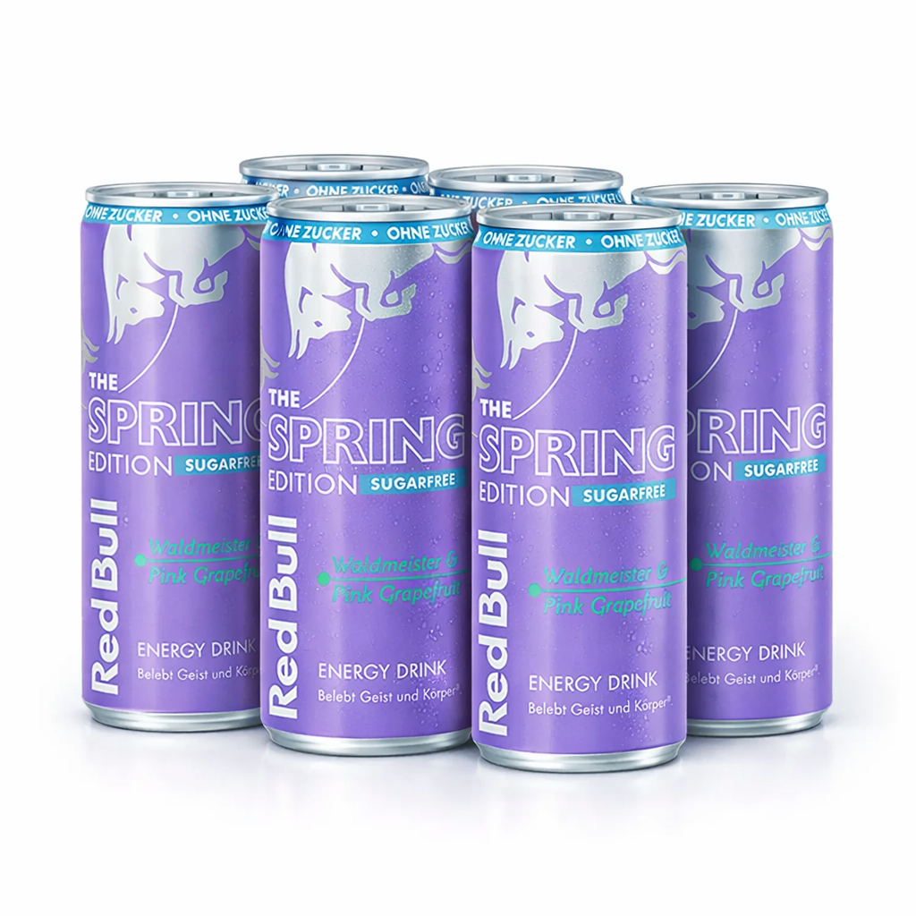 Red Bull Spring Edition Waldmeister & Pink Grapefruit Sugarfree 0.25l (pack of 6)