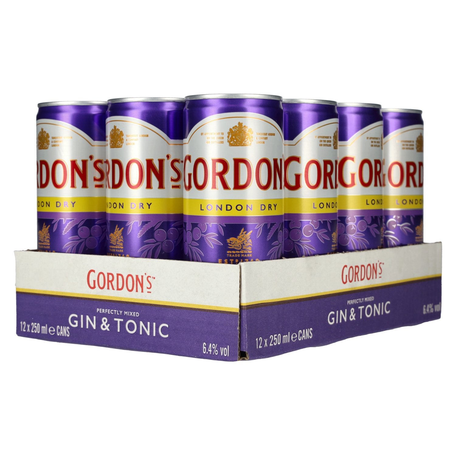 Gordon's London Dry Gin & Tonic 6,4% Vol. 12x0,25l Dosen Pfand