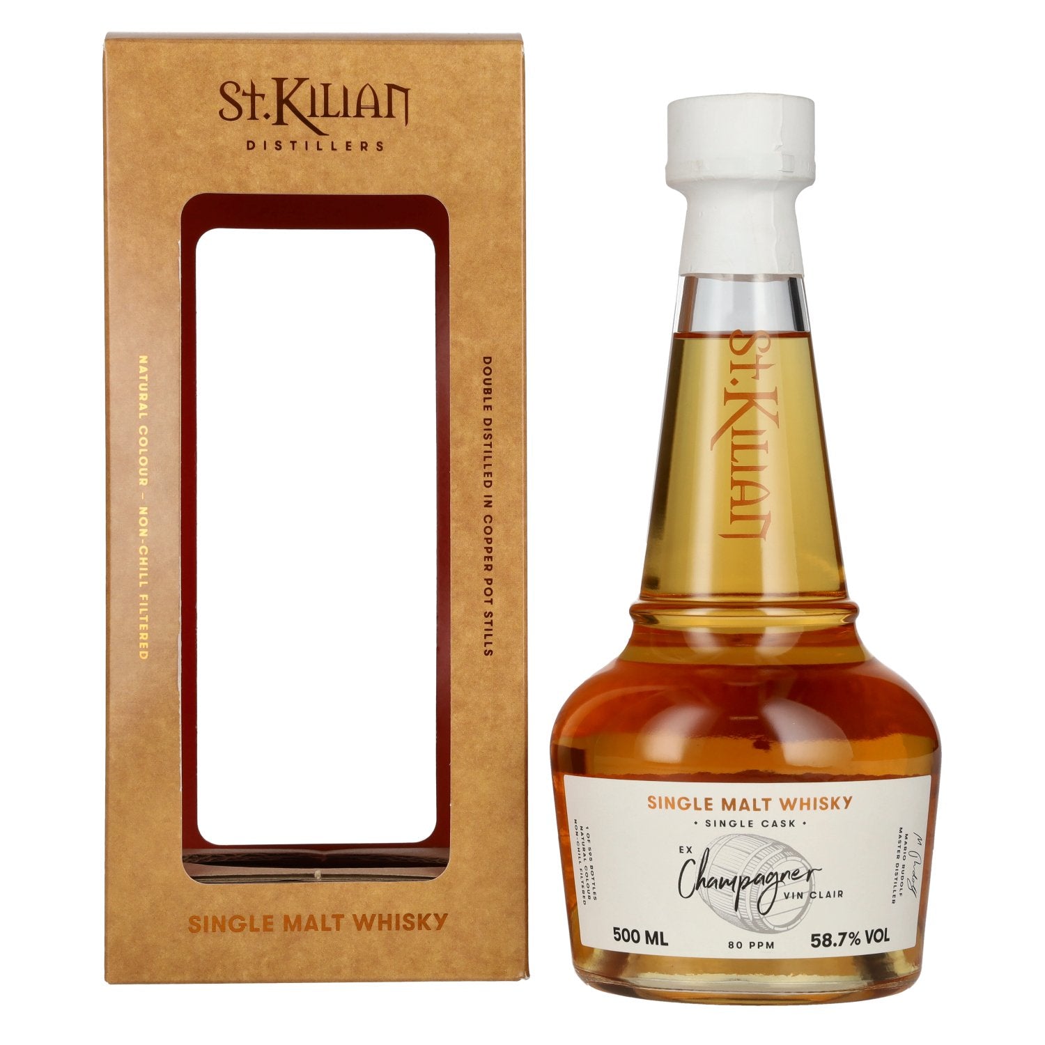 St. Kilian EX CHAMPAGNER VIN CLAIR Single Cask Malt Whisky 58,7% Vol. 0,7l in Giftbox