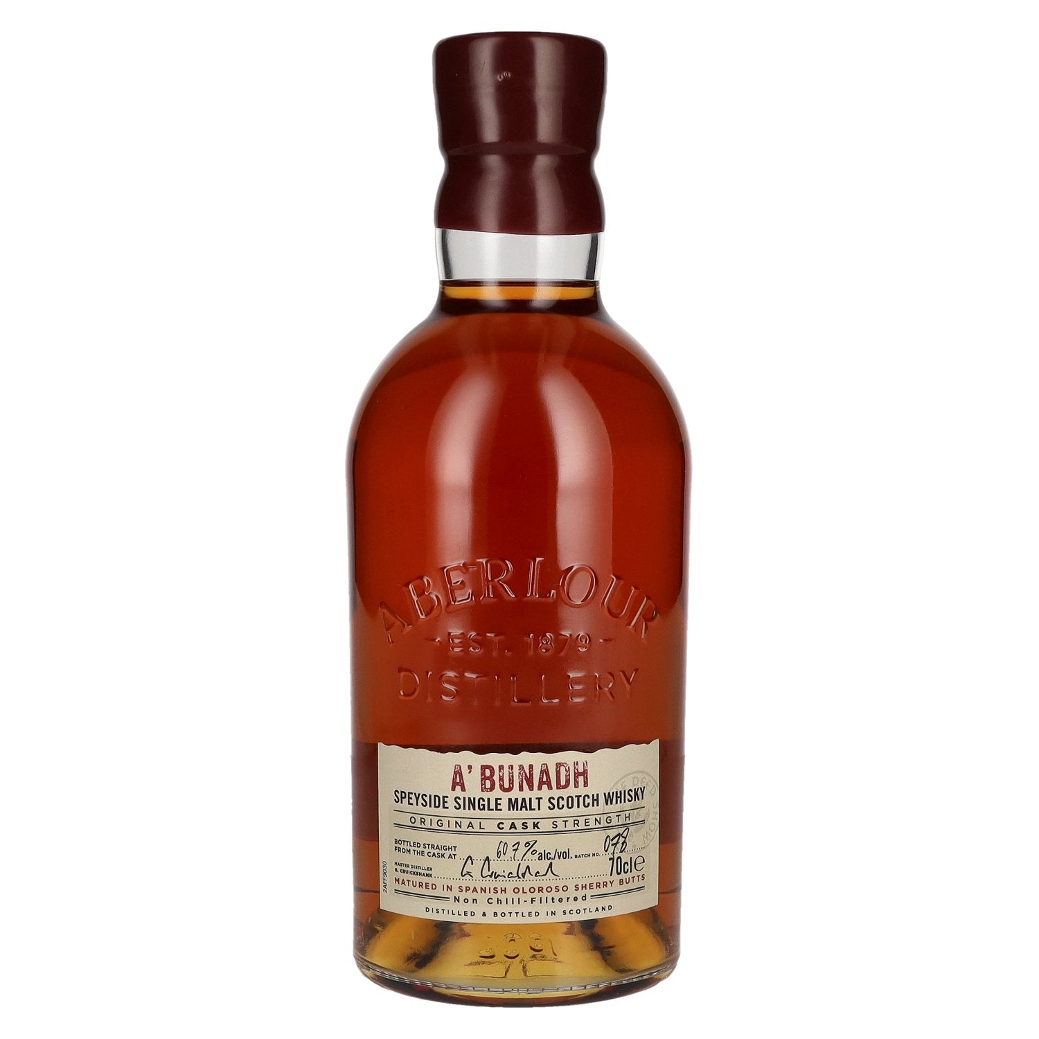Aberlour A'BUNADH Original Cask Strength Batch No. 78 60,7% Vol. 0,7l