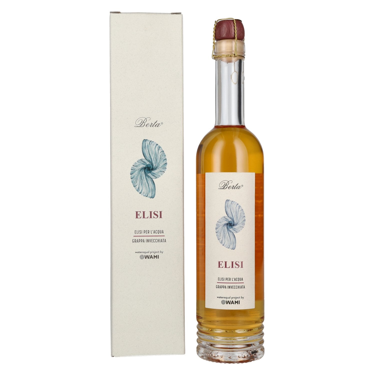 Berta Grappa Elisi per L'Acqua Grappa Invecchiata 43% Vol. 0,5l in Giftbox