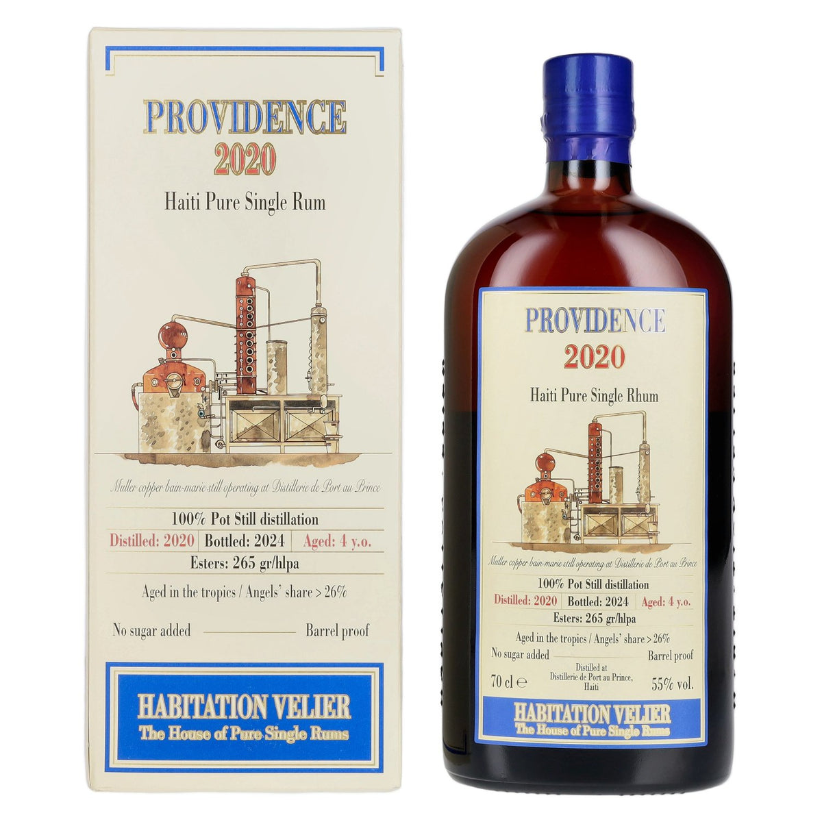 Habitation Velier PROVIDENCE Haiti Pure Single Rum 2020 55% Vol. 0,7l in Giftbox