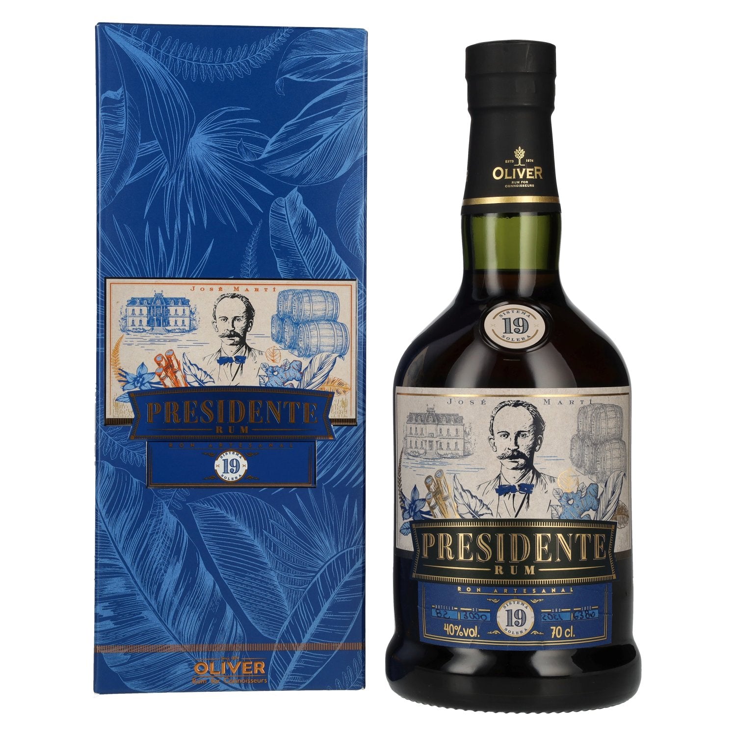 Presidente Marti 19 Sistema Solera 40% Vol. 0,7l in Giftbox