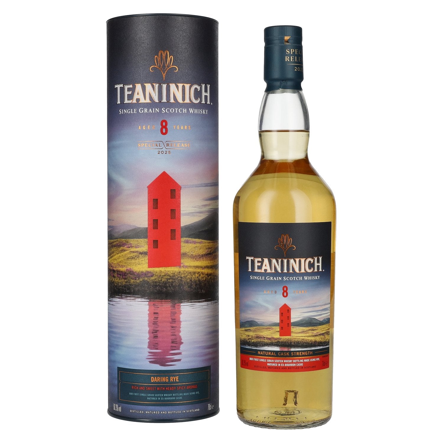 Teaninich 8 Years Old DARING RYE Single Grain Special Release 60,3% Vol. 0,7l in Giftbox