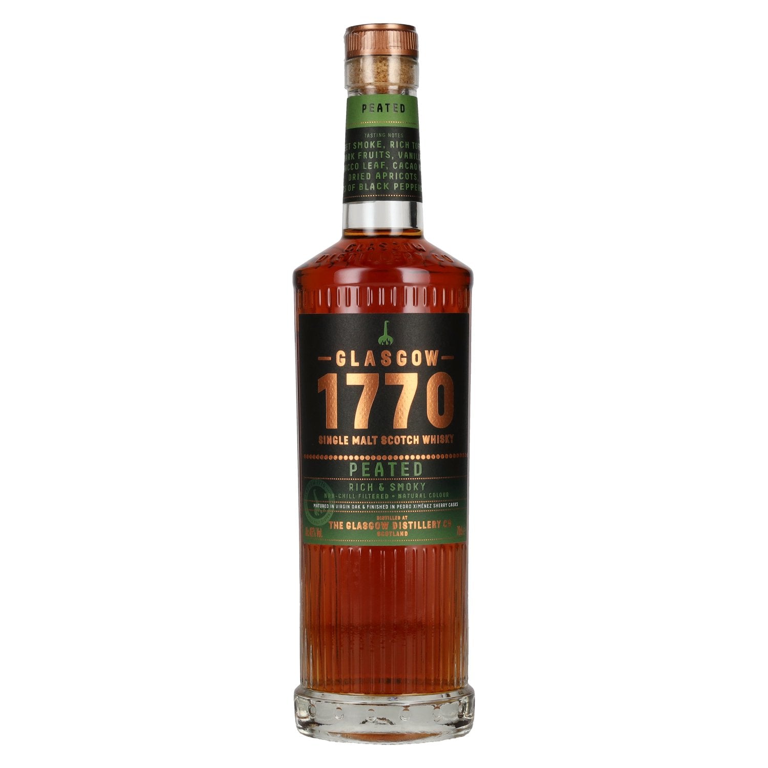 glassgow 1770 PEATED Single Malt Rich & Smoky 46% Vol. 0,7l