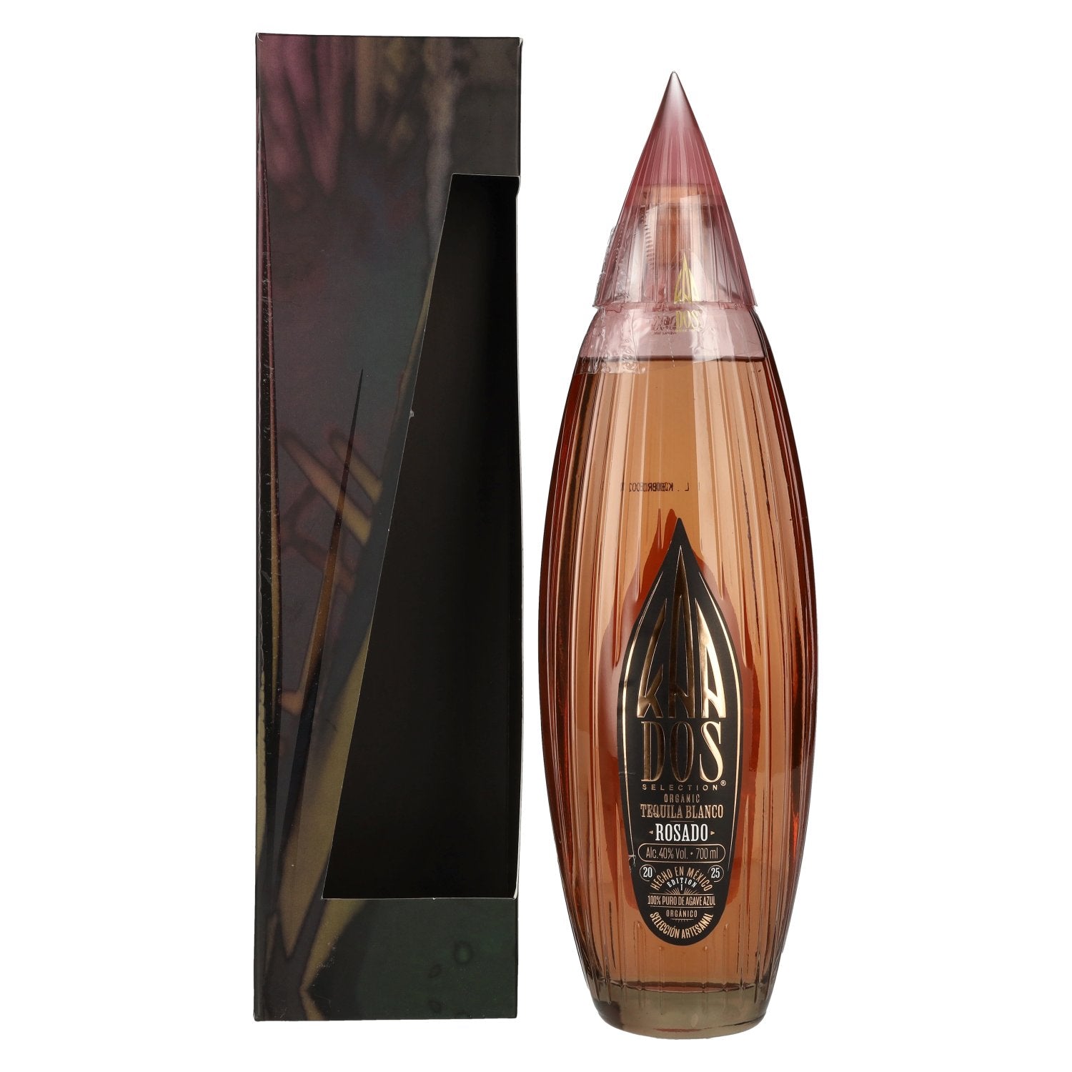 Kaa Dos Selection Organic Tequila BLANCO ROSADO 100% Puro de Agave Azul 40% Vol. 0,7l in Giftbox