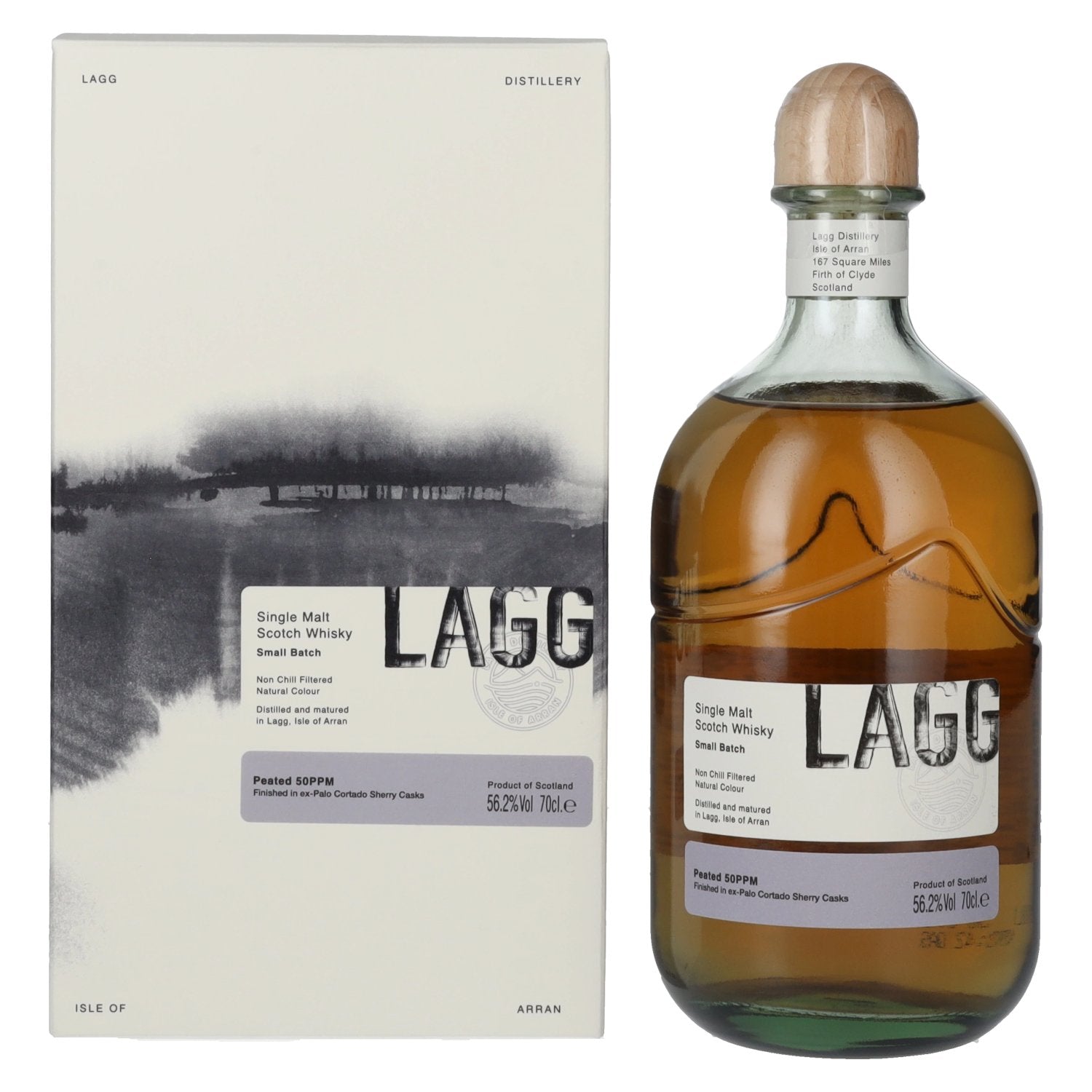LAGG Small Batch Single Malt Scotch Whisky ex-Palo Cortado Sherry Cask 56,2% Vol. 0,7l in Giftbox