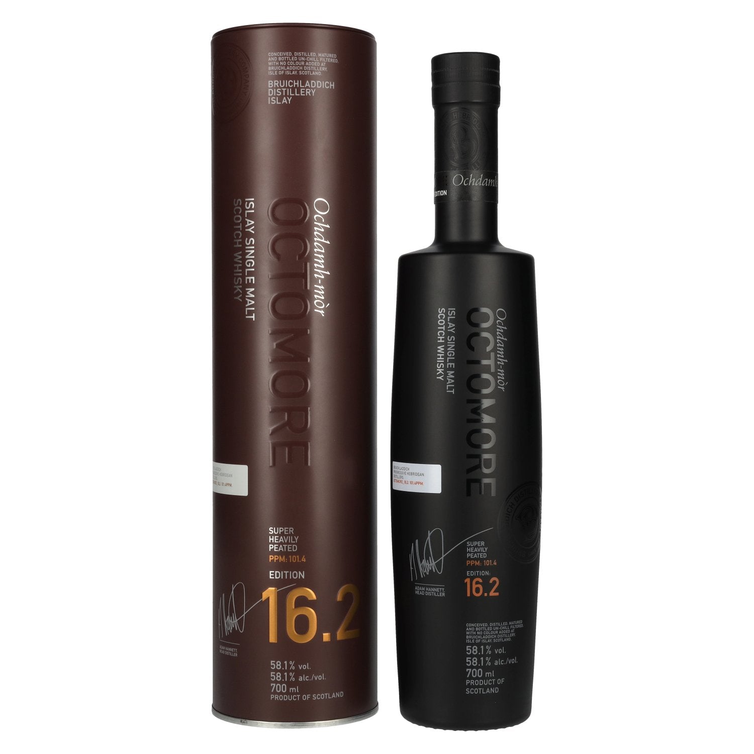 Octomore EDITION: 16.2 Super Heavily Peated Islay Single Malt Release 2025 58,1% Vol. 0,7l in Tinbox