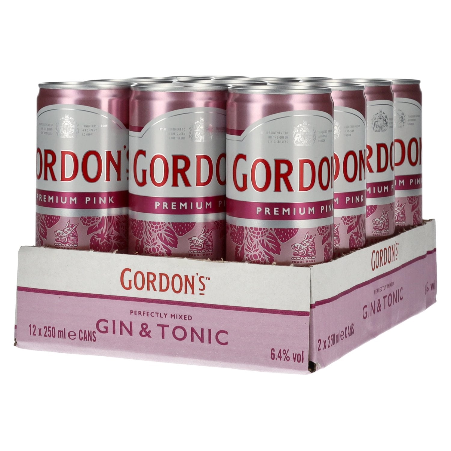 Gordon's Premium Pink Gin & Tonic 6,4% Vol. 12x0,25l Dosen Pfand