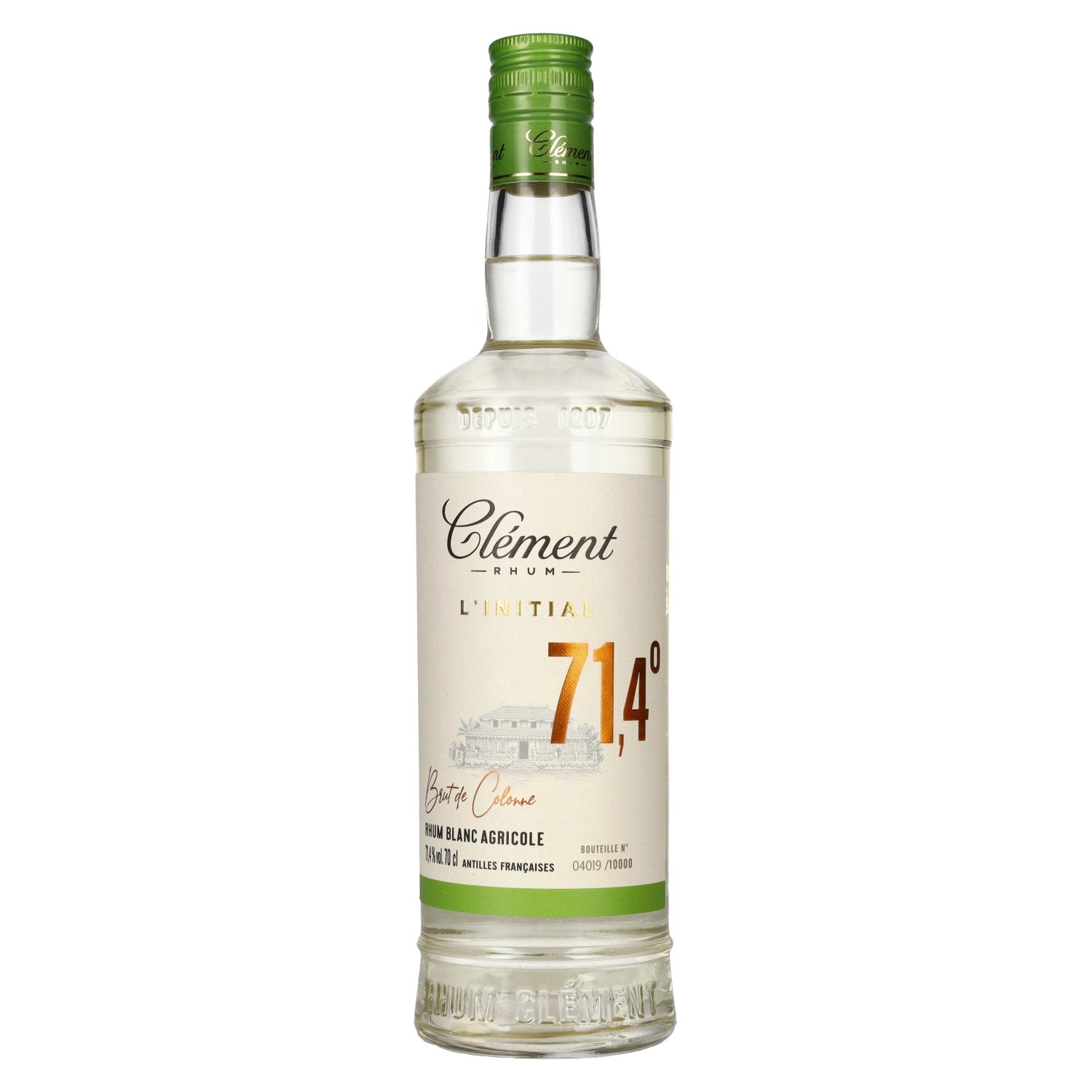 Clement Rhum L'Initial Agricole Blanc 71,4% Vol. 0,7l