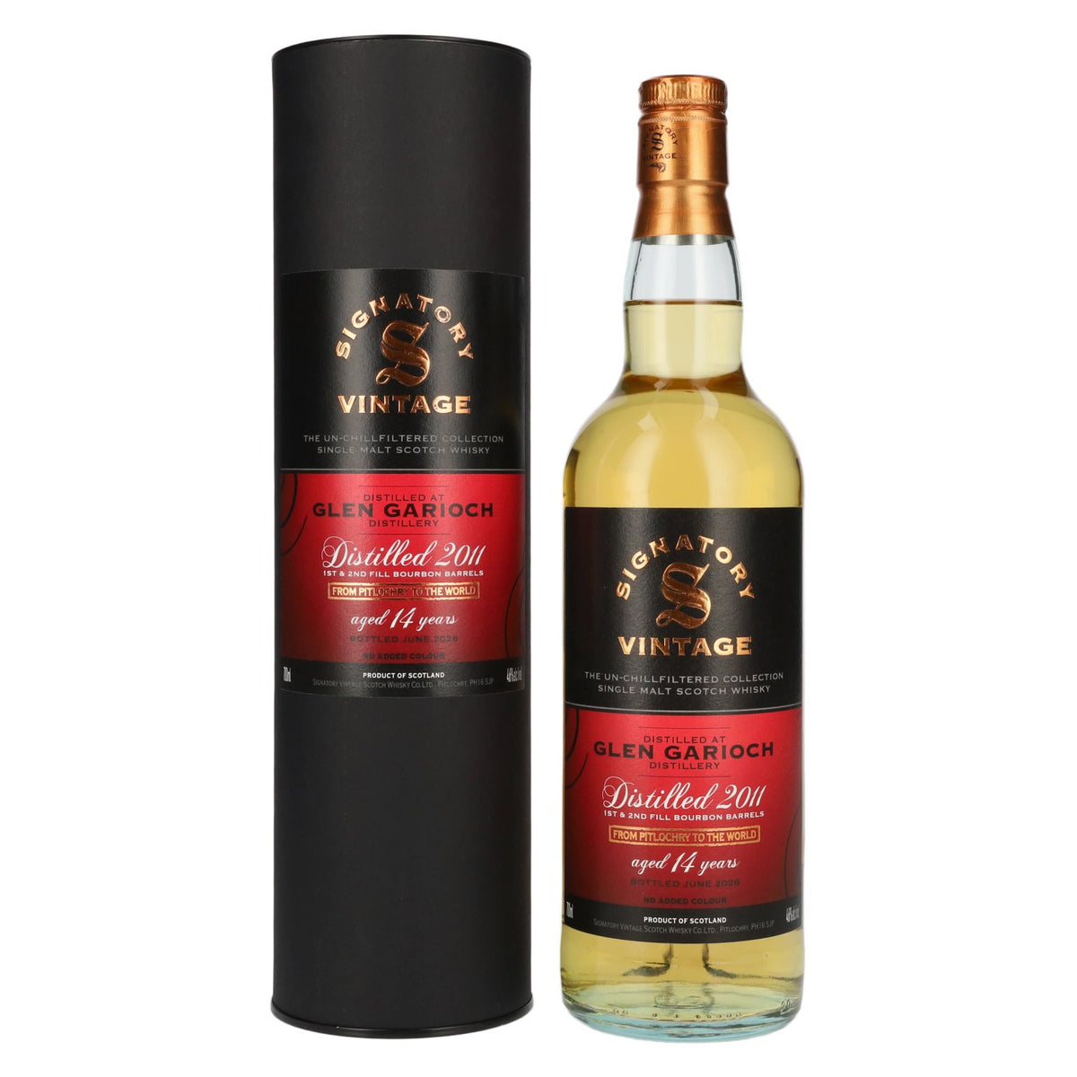 Signatory Vintage GLEN GARIOCH 14 Years Old The Un-Chillfiltered 2011 46% Vol. 0,7l in Giftbox