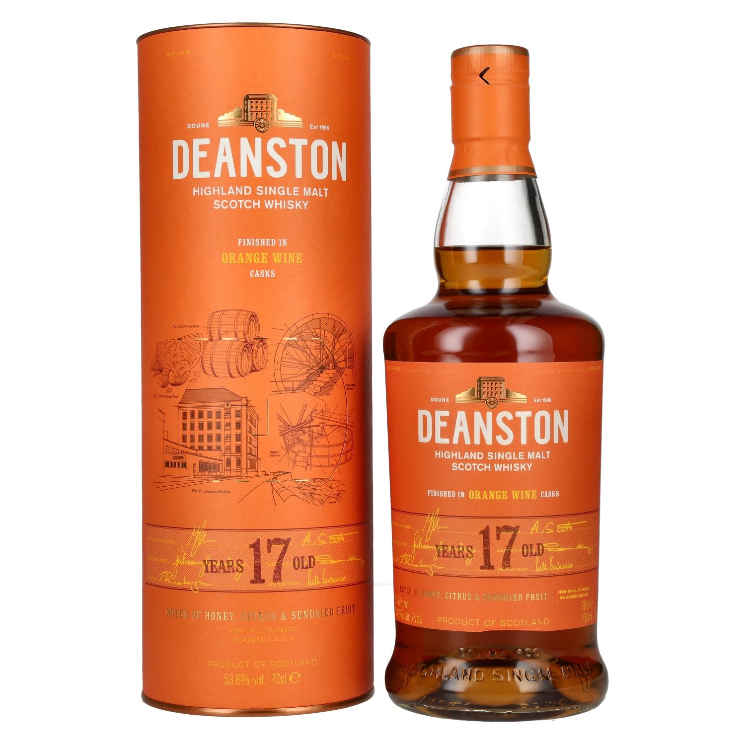 Deanston 17 Years Old Highland Single Malt Orange Wine Cask Finish 53,6% Vol. 0,7l in Giftbox