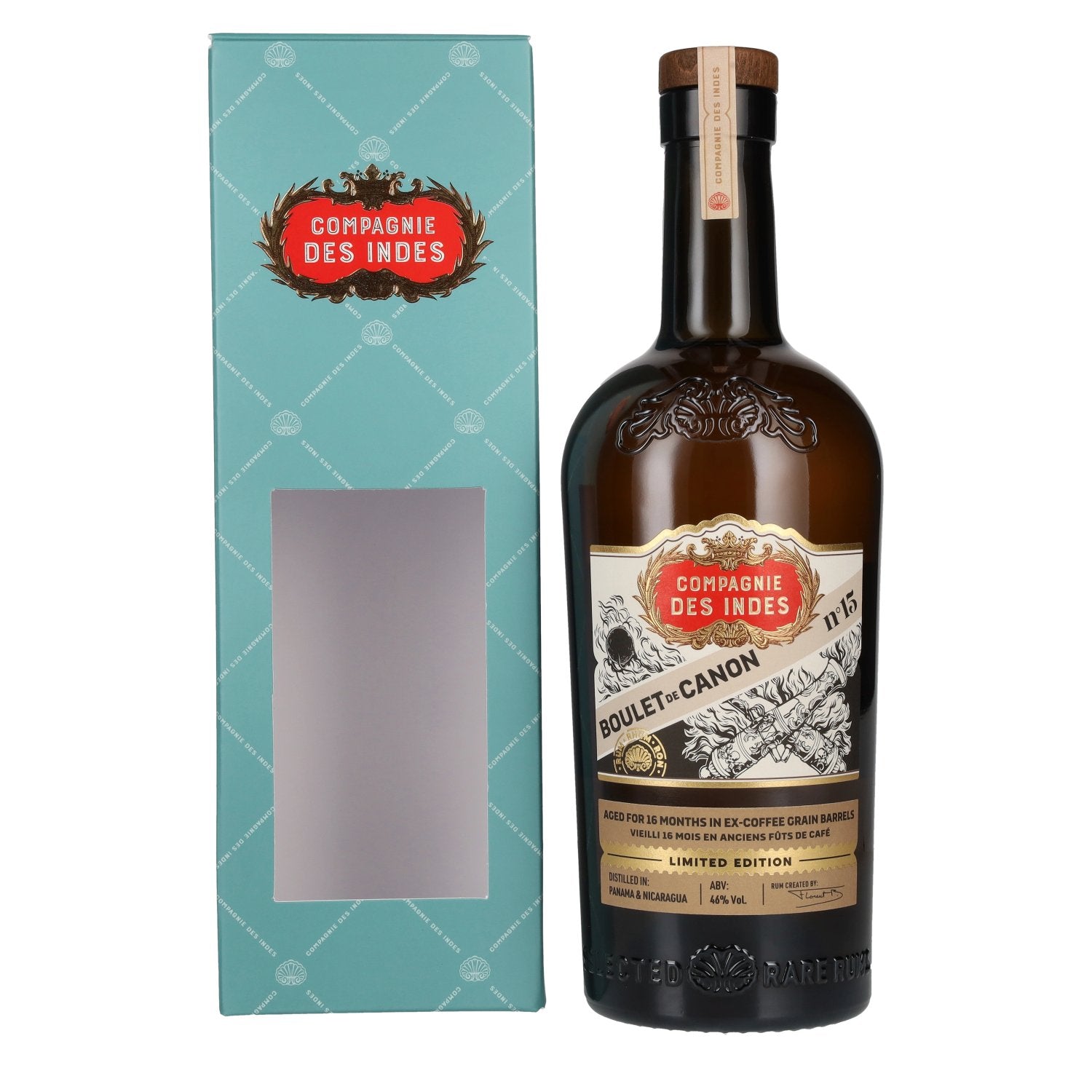 Compagnie des Indes BOULET DE CANON N°15 Limited Edition 46% Vol. 0,7l in Giftbox