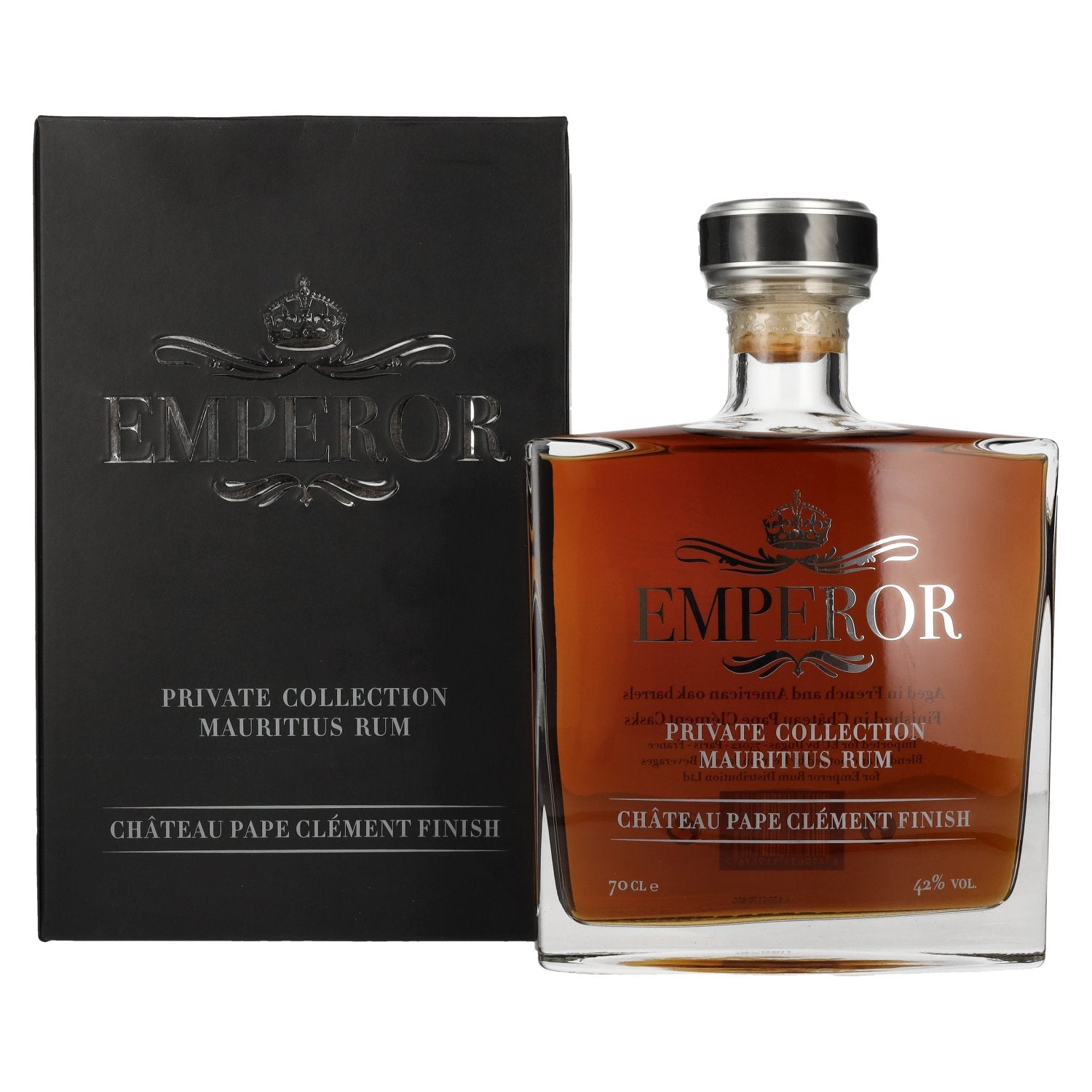 Emperor Mauritian Rum PRIVATE COLLECTION Chateau Pape Clement Finish 42% Vol. 0,7l in Giftbox