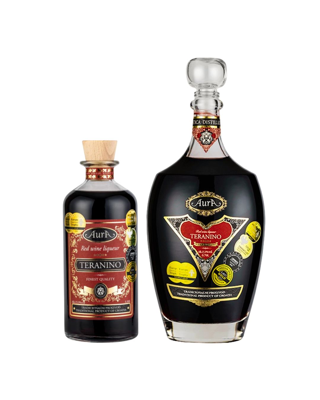 Buy Set of 2-bottle Aura Teranino 15.9% – Herbal Liqueur – Mydrinx