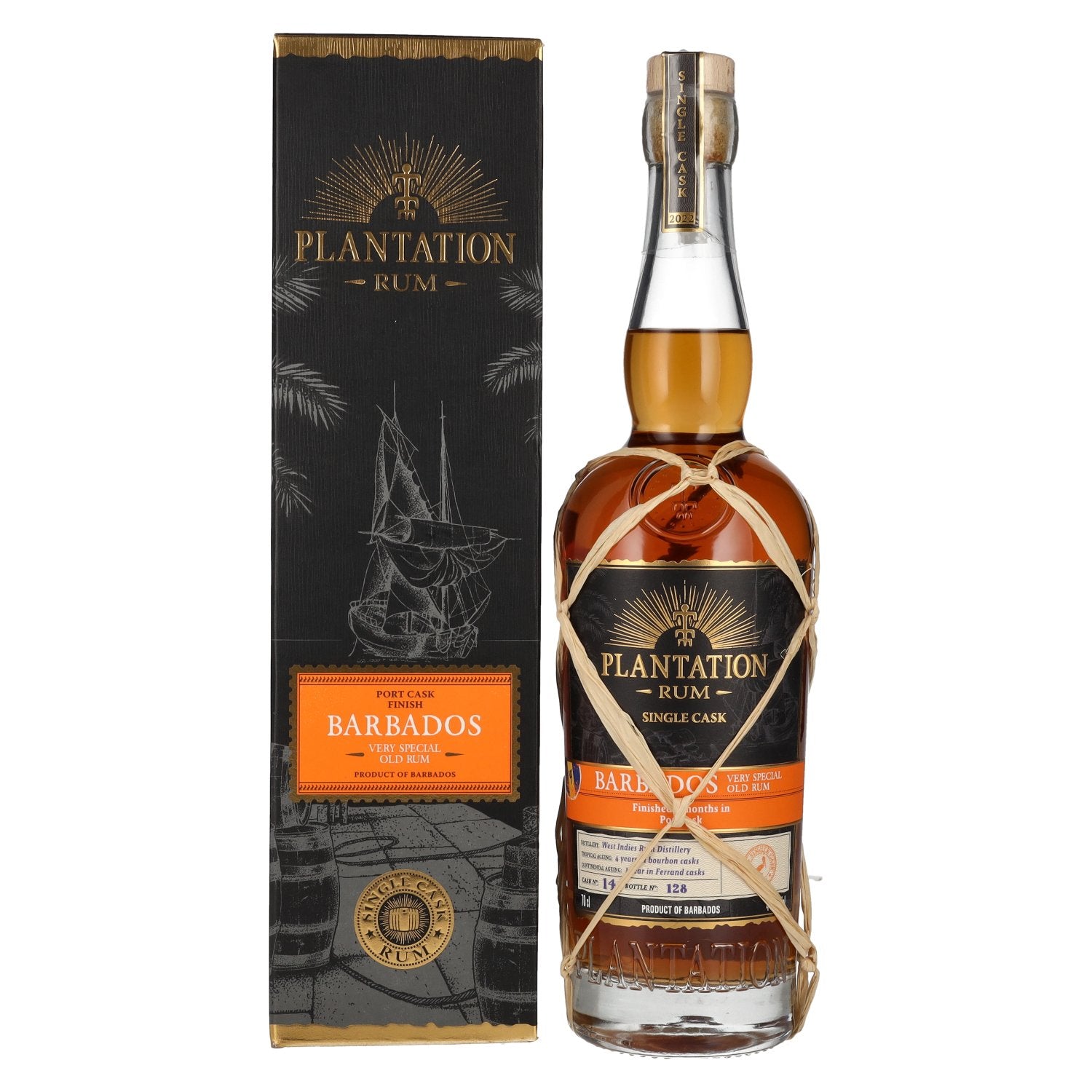 Plantation Rum BARBADOS Single Cask Port Finish Very Special Old 44,9% Vol. 0,7l in Giftbox