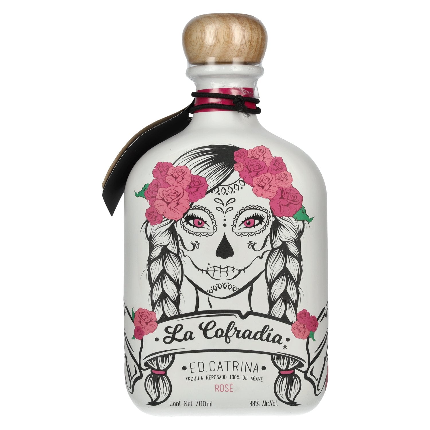 La Cofradia ED. CATRINA Tequila Rose Reposado 100% de Agave 38% Vol. 0,7l