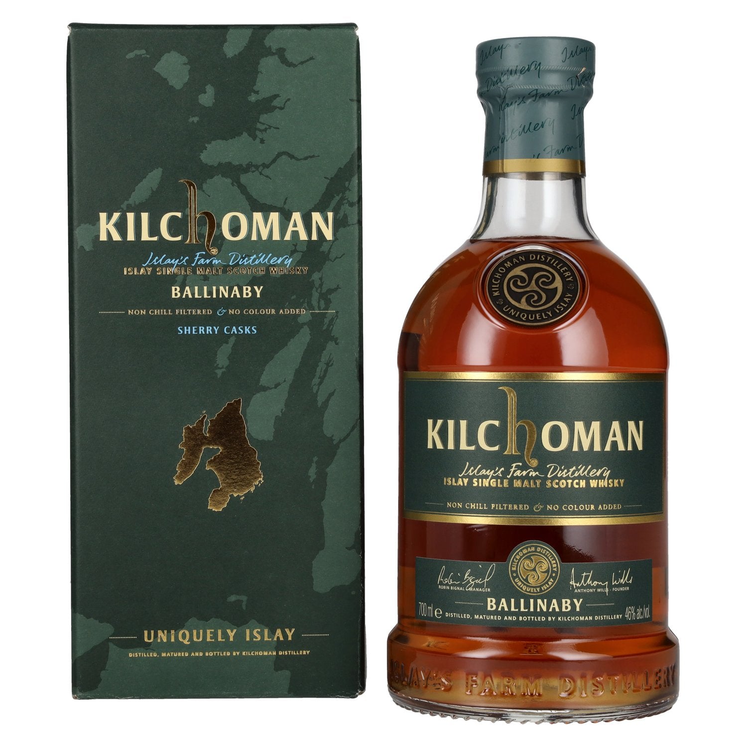 Kilchoman BALLINABY Islay Single Malt Scotch Whisky 46% Vol. 0,7l in Giftbox