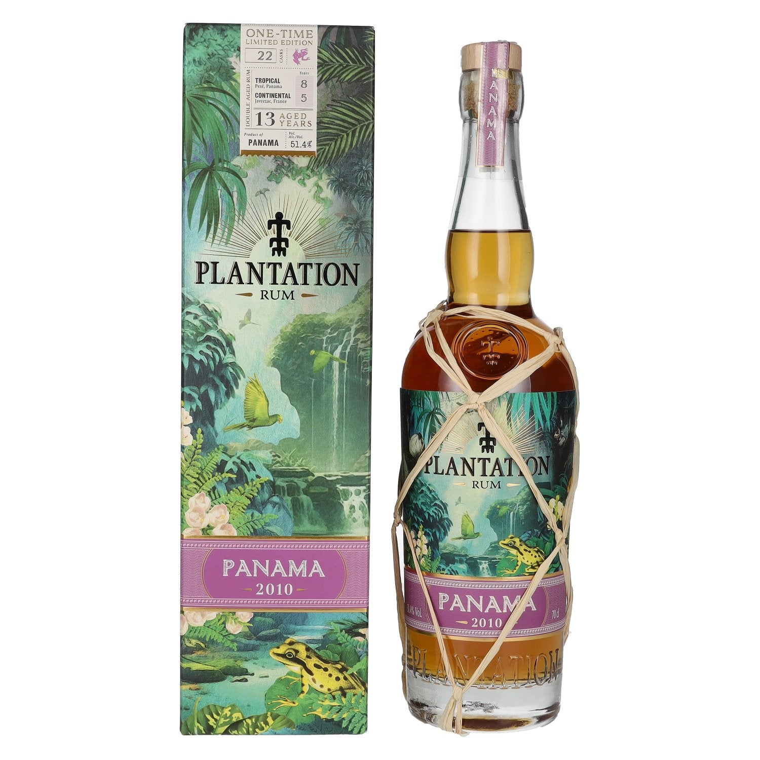 Plantation Rum PANAMA 2010 Terravera One-Time Limited Edition 51,4% Vol. 0,7l in Giftbox