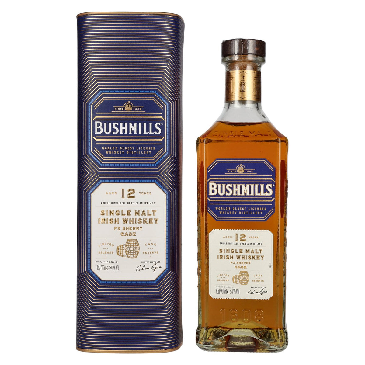 Bushmills 12 Years Old PX SHERRY CASK Single Malt Irish Whiskey Limited Release 46% Vol. 0,7l in Giftbox