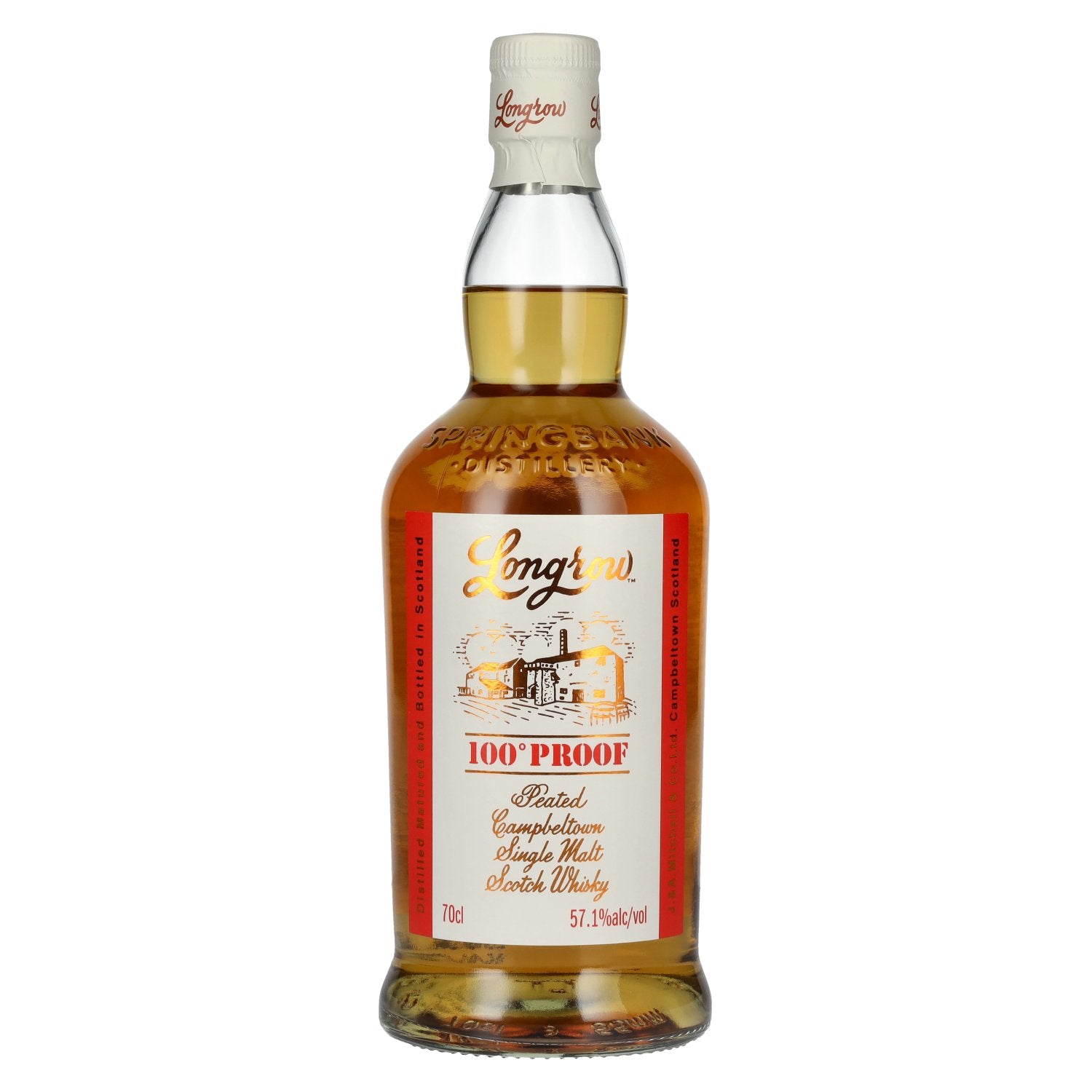 Springbank Longrow 100° Proof Peated Campbeltown Single Malt Scotch Whisky 57,1% Vol. 0,7l
