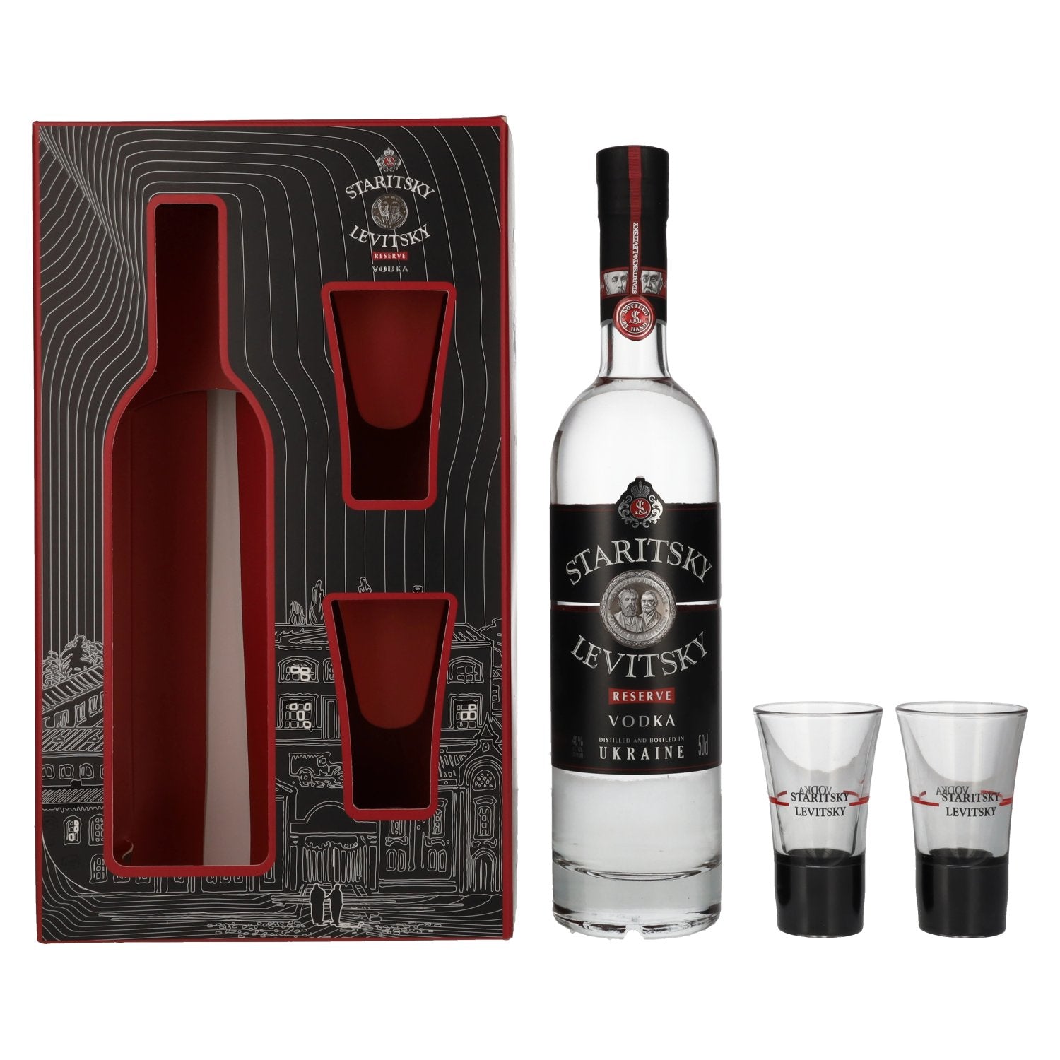 未開封入手困難STARITSKY LEVITSKY RESERVE VODKA Buy Staritsky & Levitsky RESERVE Vodka 40% Vol. 0,5l in Giftbox