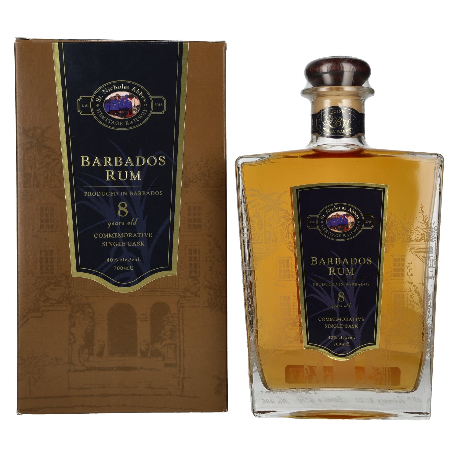 St. Nicholas Abbey Barbados Rum 8 Years Old Single Cask 40% Vol. 0,7l in Giftbox