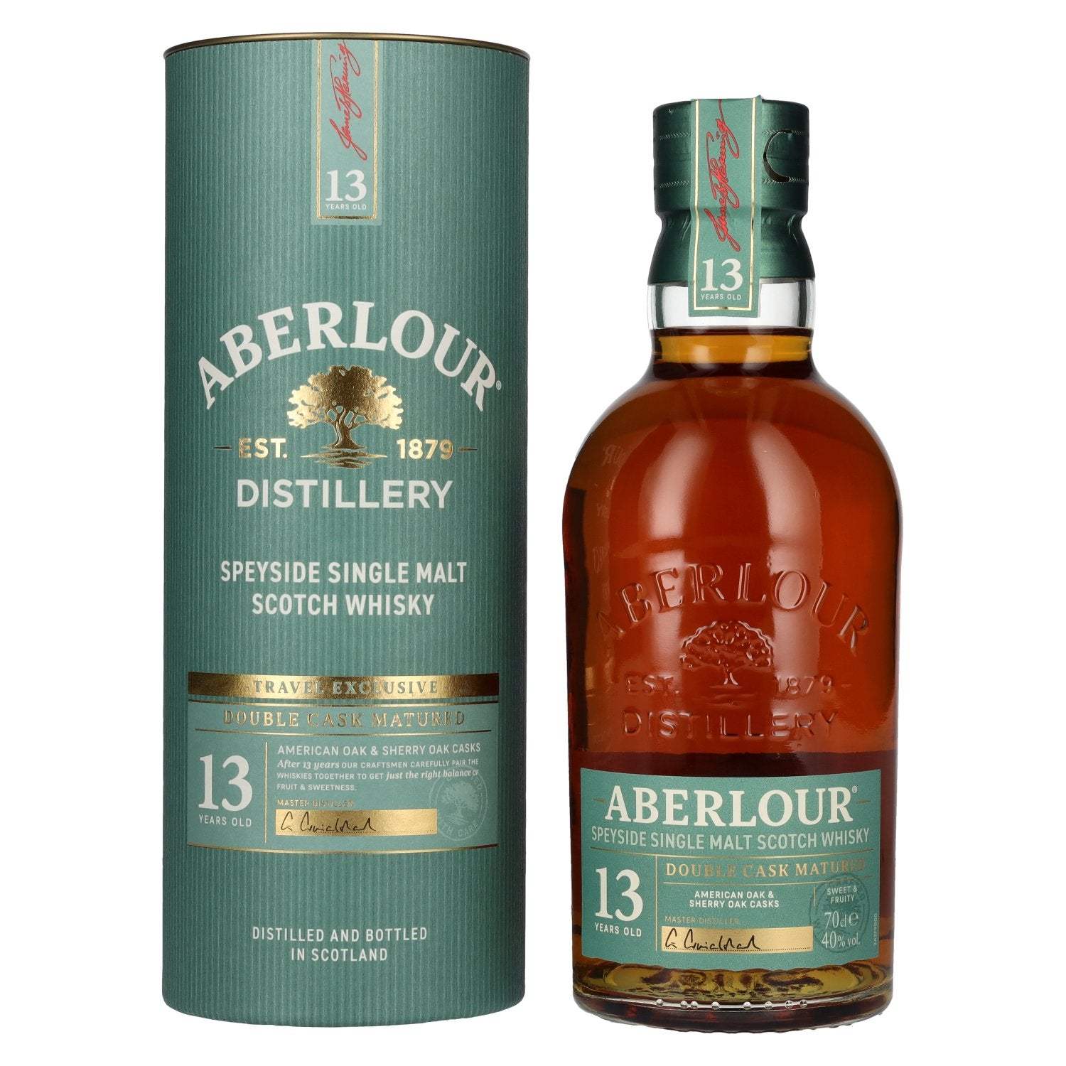 Aberlour 13 Years Old DOUBLE CASK MATURED Travel Exclusive Speyside Single Malt 40% Vol. 0,7l in Giftbox