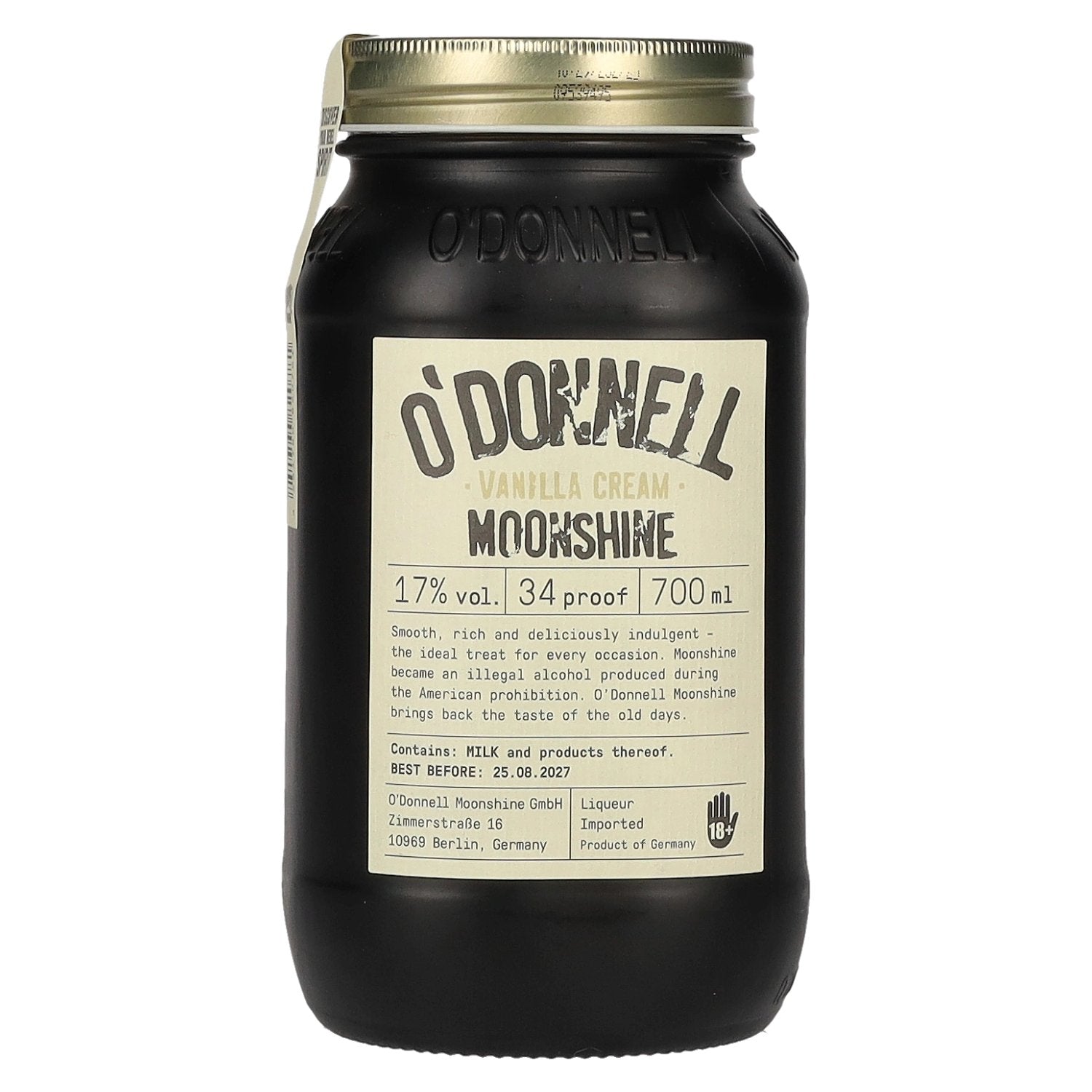 O'Donnell Moonshine VANILLA CREAM Likoer 17% Vol. 0,7l