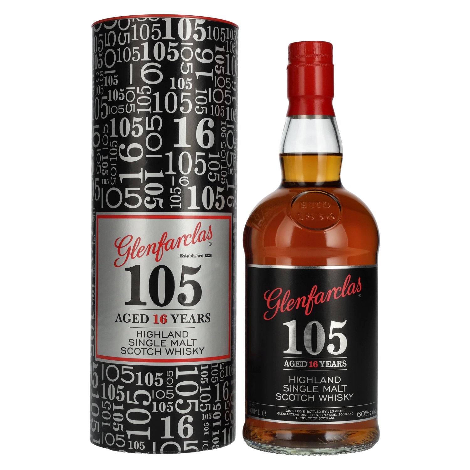 Glenfarclas 105 16 Years Old CASK STRENGTH Highland Single Malt 60% Vol. 0,7l in Giftbox