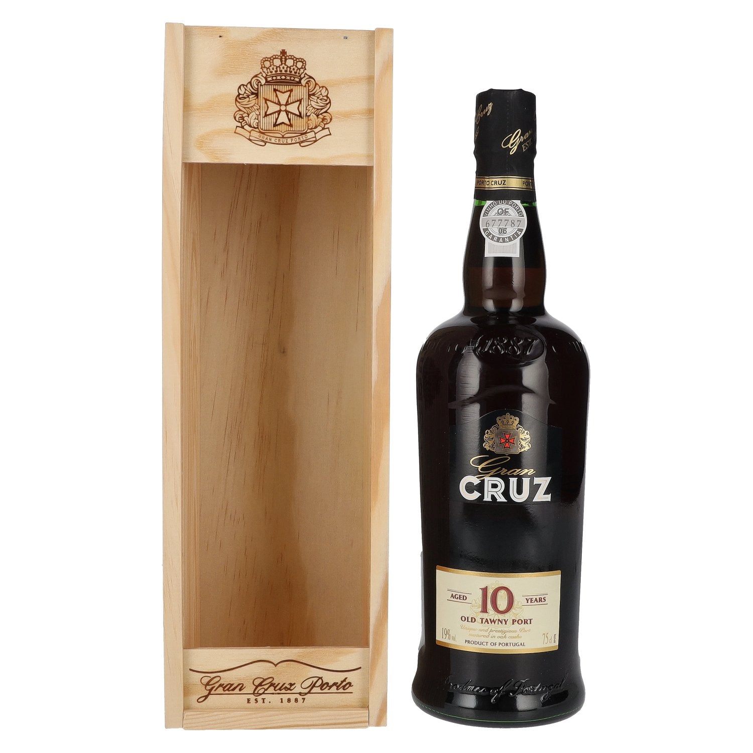Gran Cruz 10 Years Old Tawny Port 19% Vol. 0,75l in Holzkiste