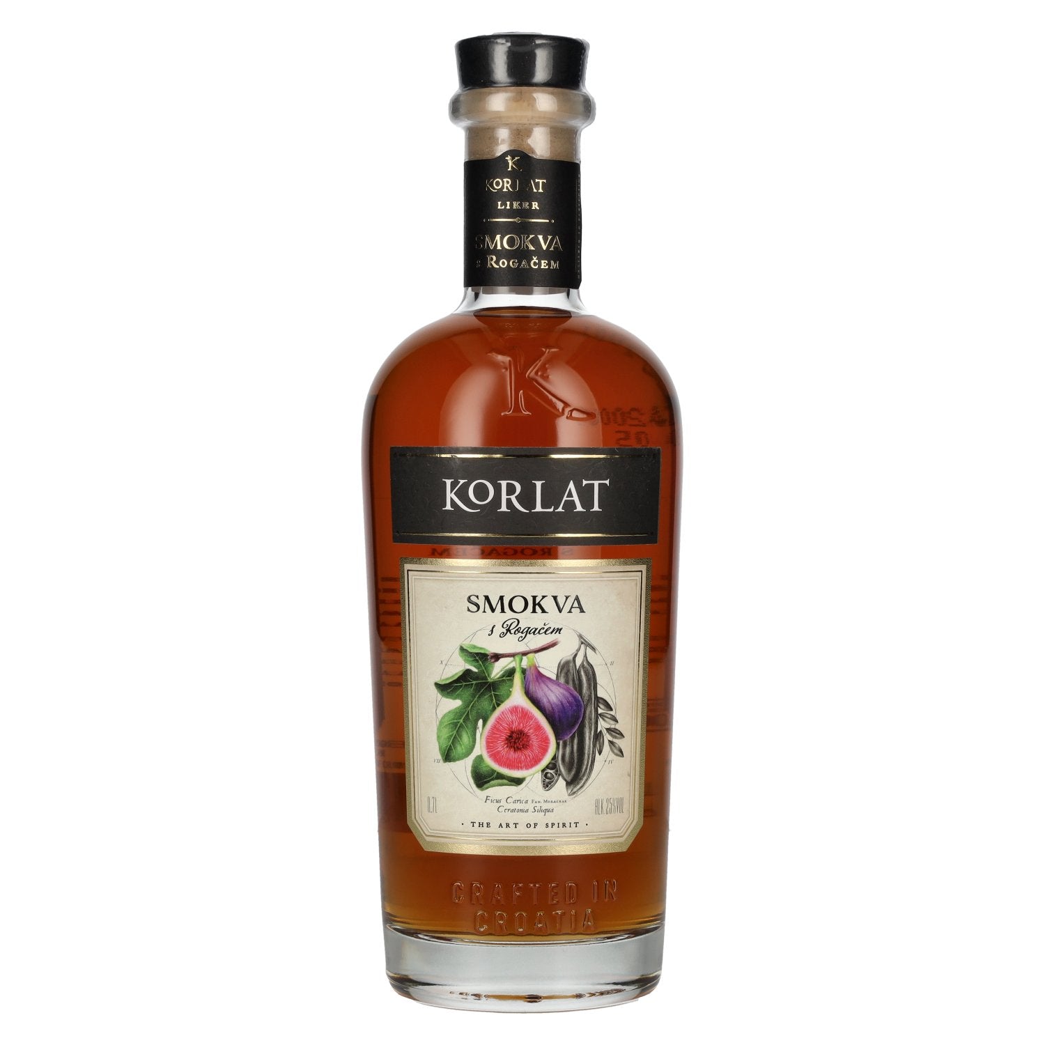 Korlat SMOKVA s Rogachem Feigenlikloer 25% Vol. 0,7l
