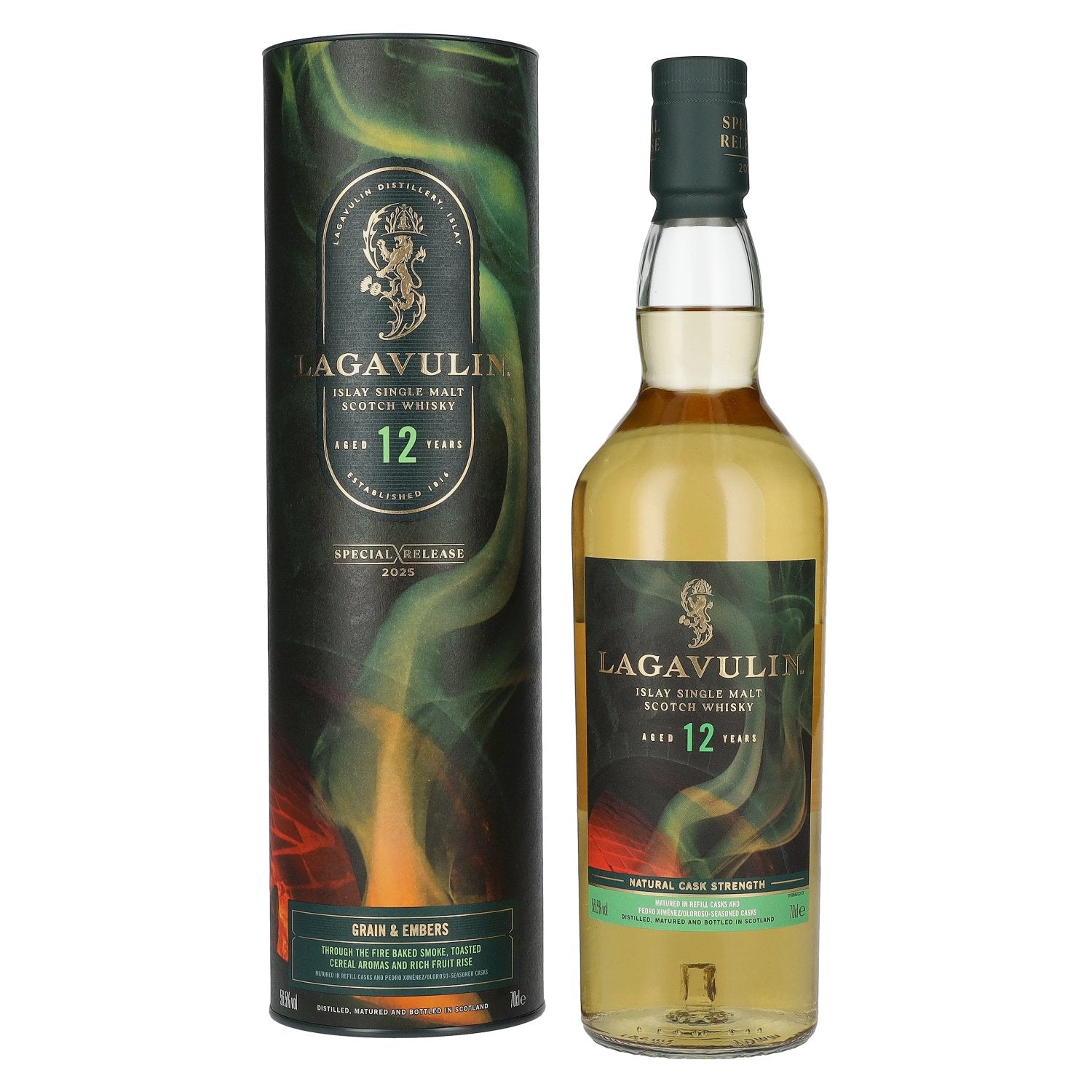 Lagavulin 12 Years Old GRAIN & EMBERS Single Malt Special Release 2025 56,5% Vol. 0,7l in Giftbox