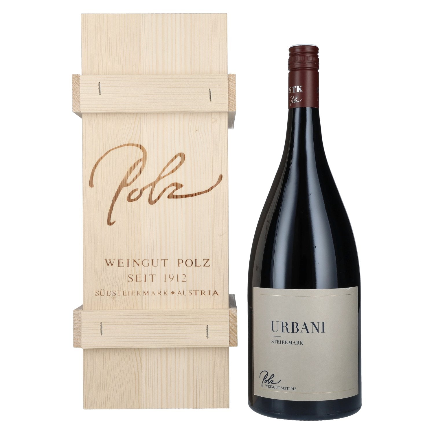 Polz Urbani Steiermark 2018 12,5% Vol. 1,5l in Holzkiste