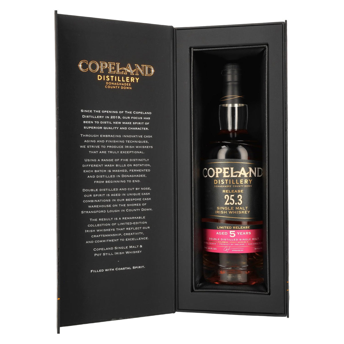 Copeland Distillery 5 Years Old Single Malt Irish Whiskey Limited Release 25.3 46% Vol. 0,7l in Giftbox