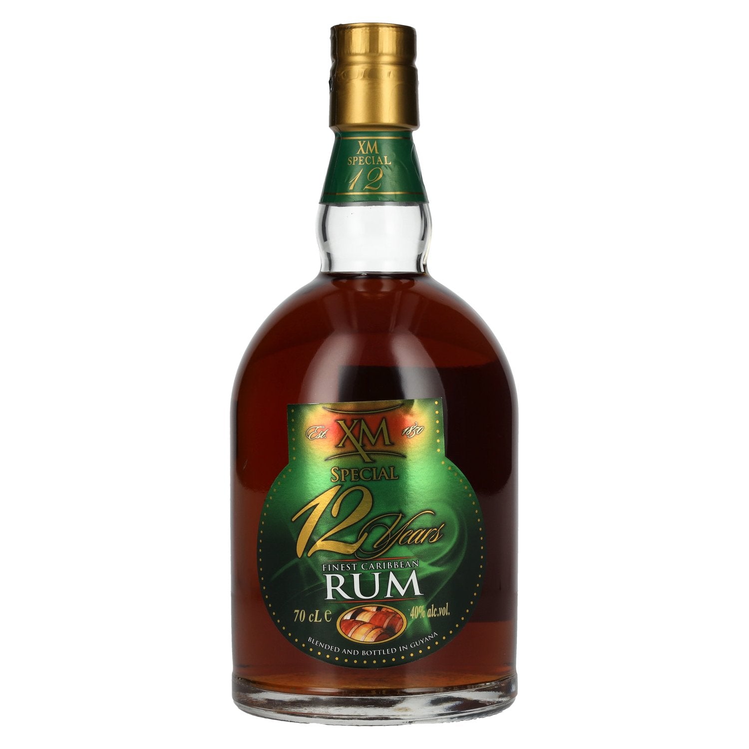 XM SPECIAL 12 Years Old Finest Caribbean Rum 40% Vol. 0,7l