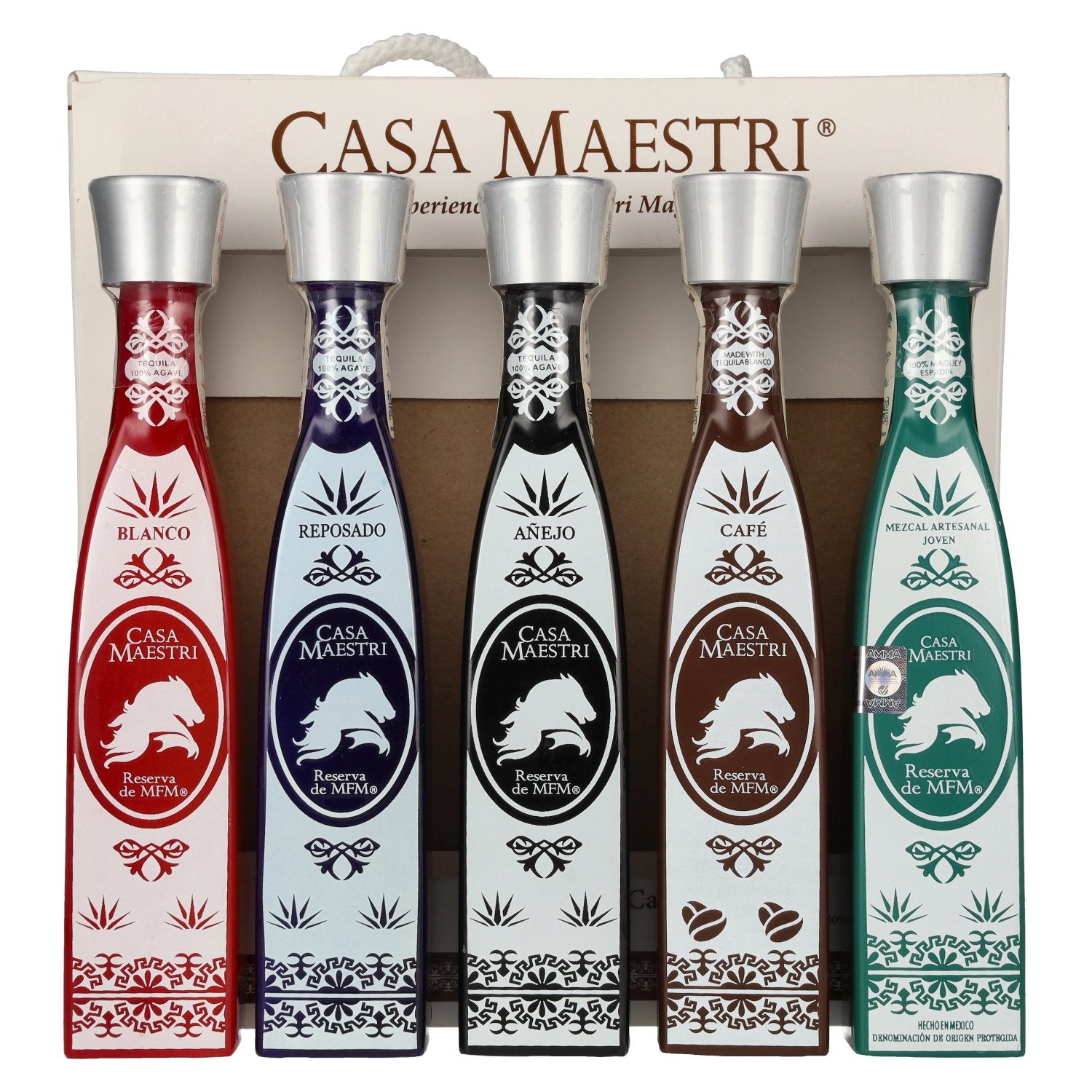 22% Off! Buy Casa Maestri MFM Tequila Gift Set 40% Vol. 5x0,1l