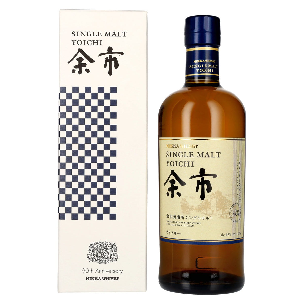 Nikka Yoichi Single Malt Whisky 90th Anniversary 45% Vol. 0,7l in Giftbox