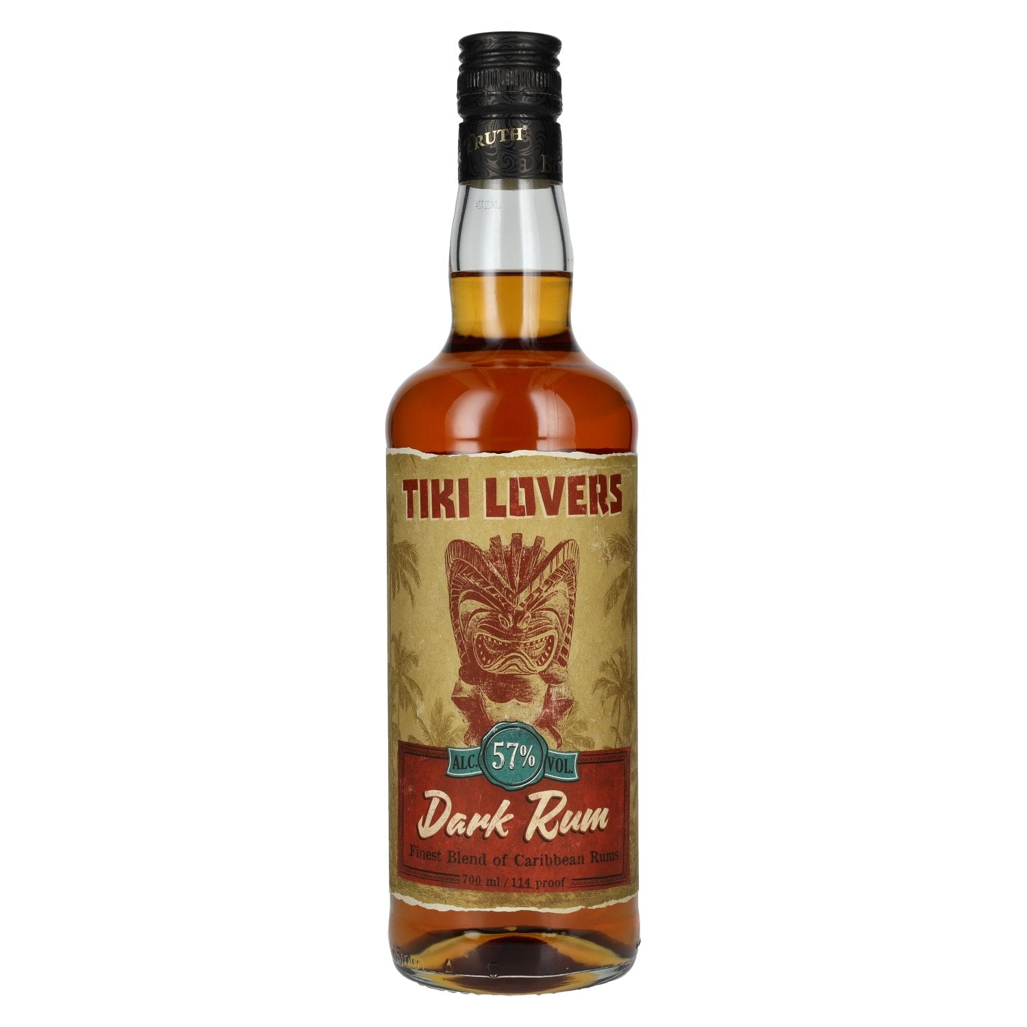 Tiki Lovers Dark Rum Finest Caribbean Blend 57% Vol. 0,7l