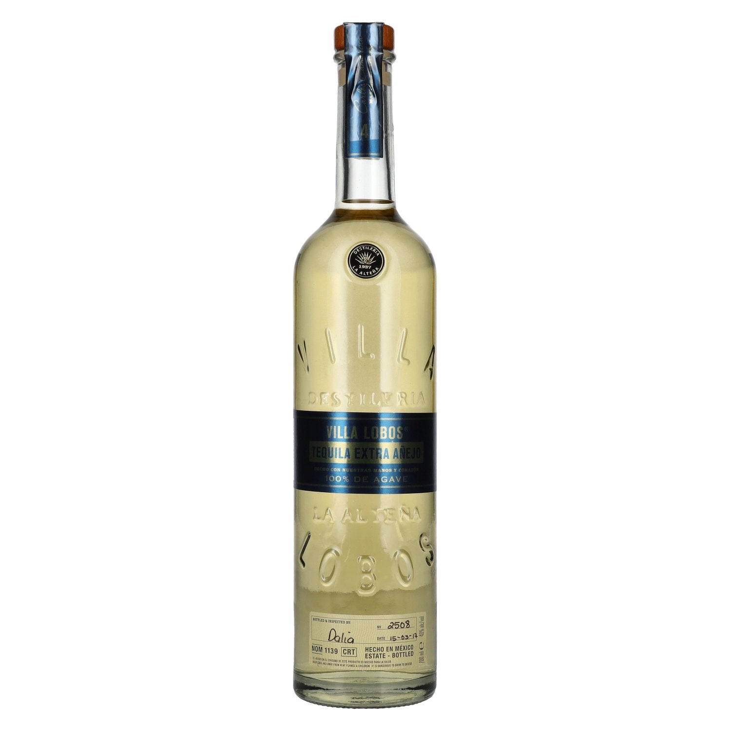 Villa Lobos Tequila Extra Anejo 100% de Agave 40% Vol. 0,7l