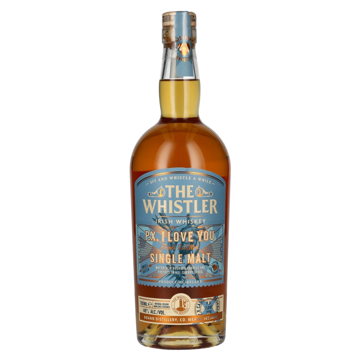 The Whistler Irish Whiskey P.X. I LOVE YOU Single Malt 46% Vol. 0,7l