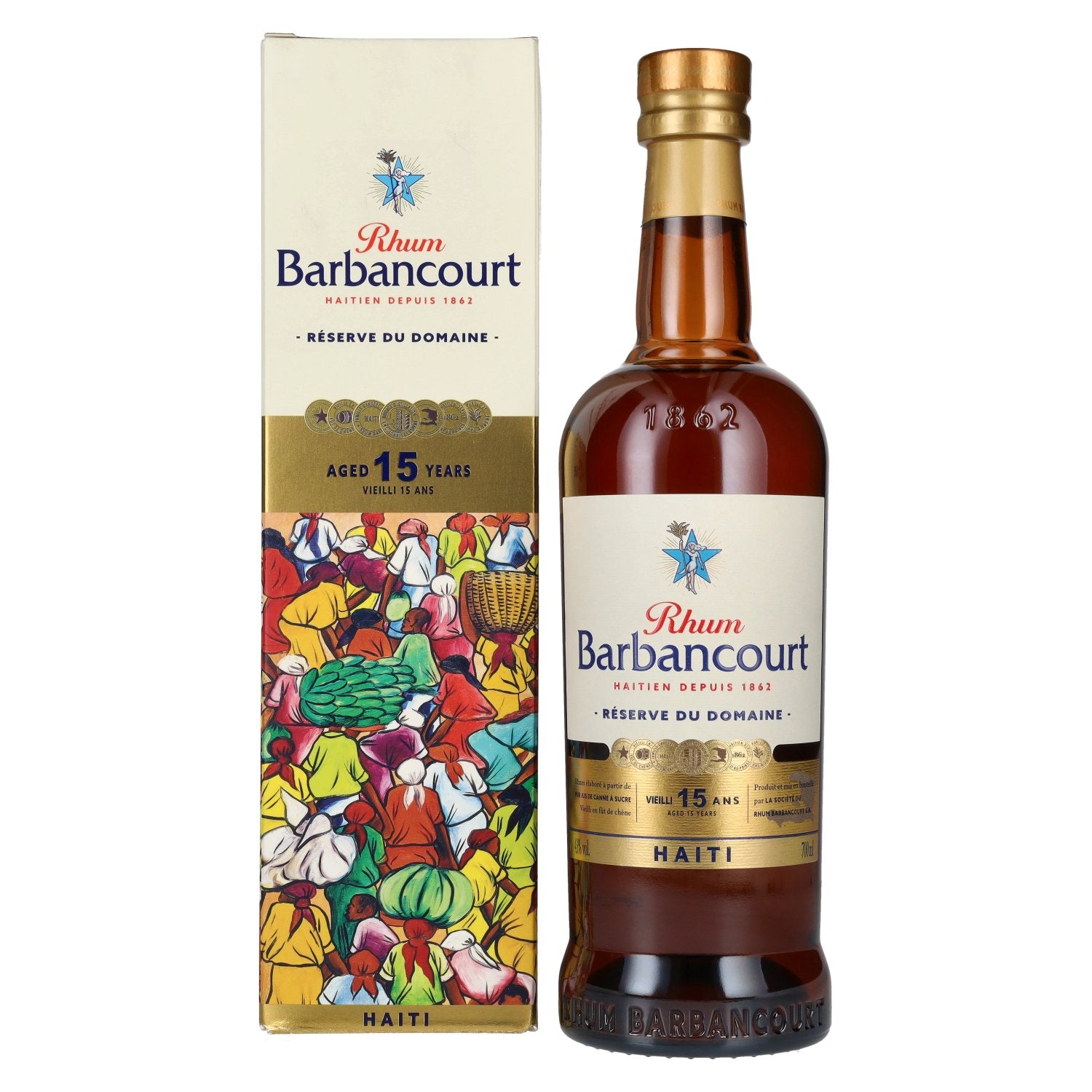 Barbancourt 15 Years Old Reserve du Domaine Rhum 43% Vol. 0,7l in Giftbox