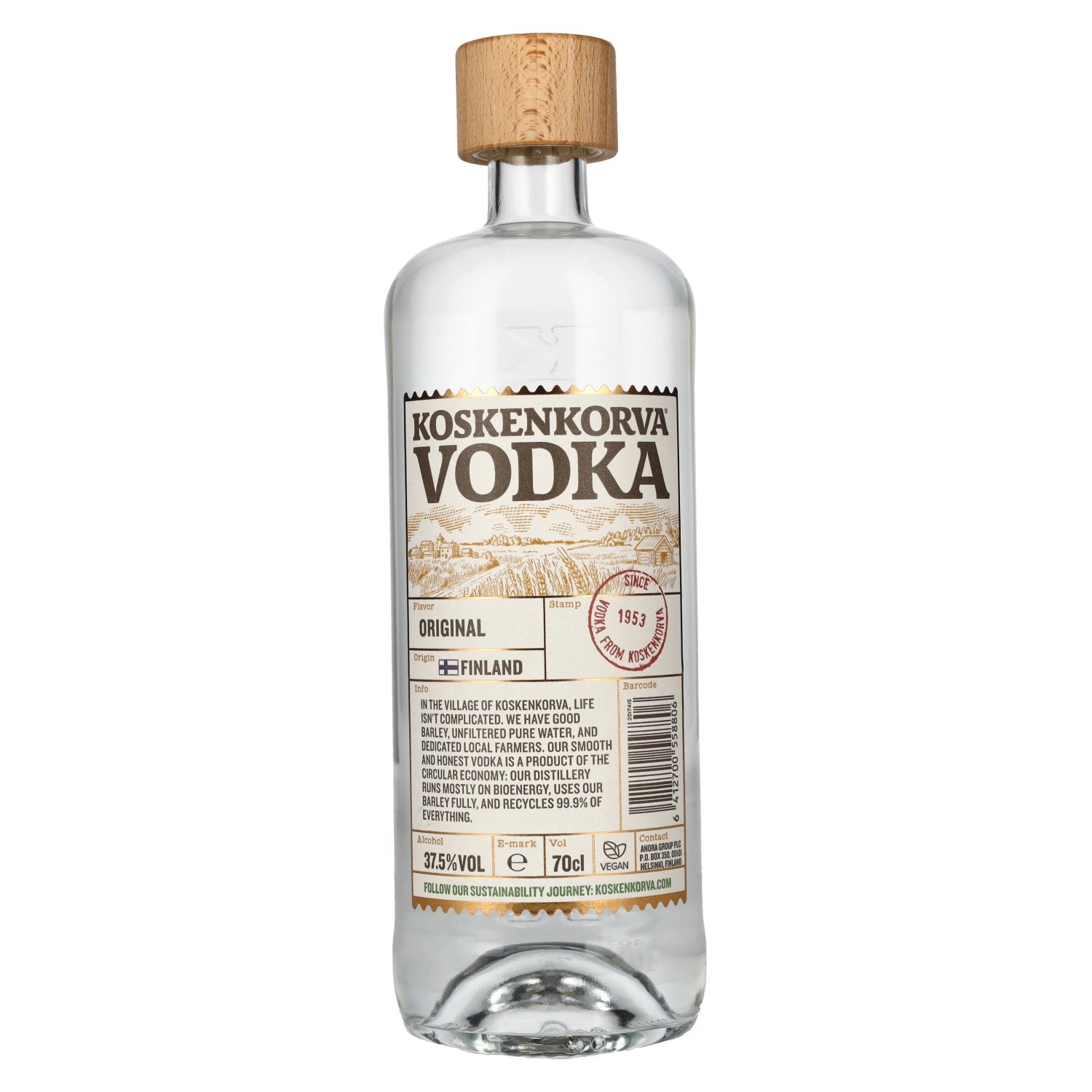 Koskenkorva Vodka ORIGINAL 37,5% Vol. 0,7l